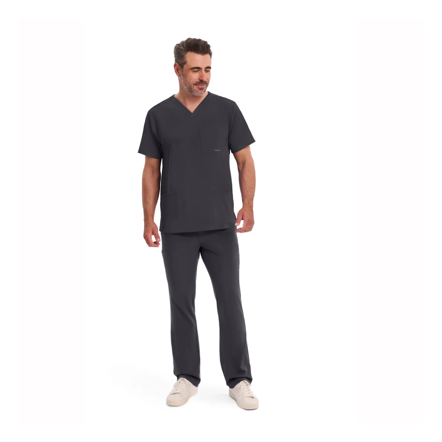 Healing Hands Men's blouse HHE2590 royal blue Dark grey