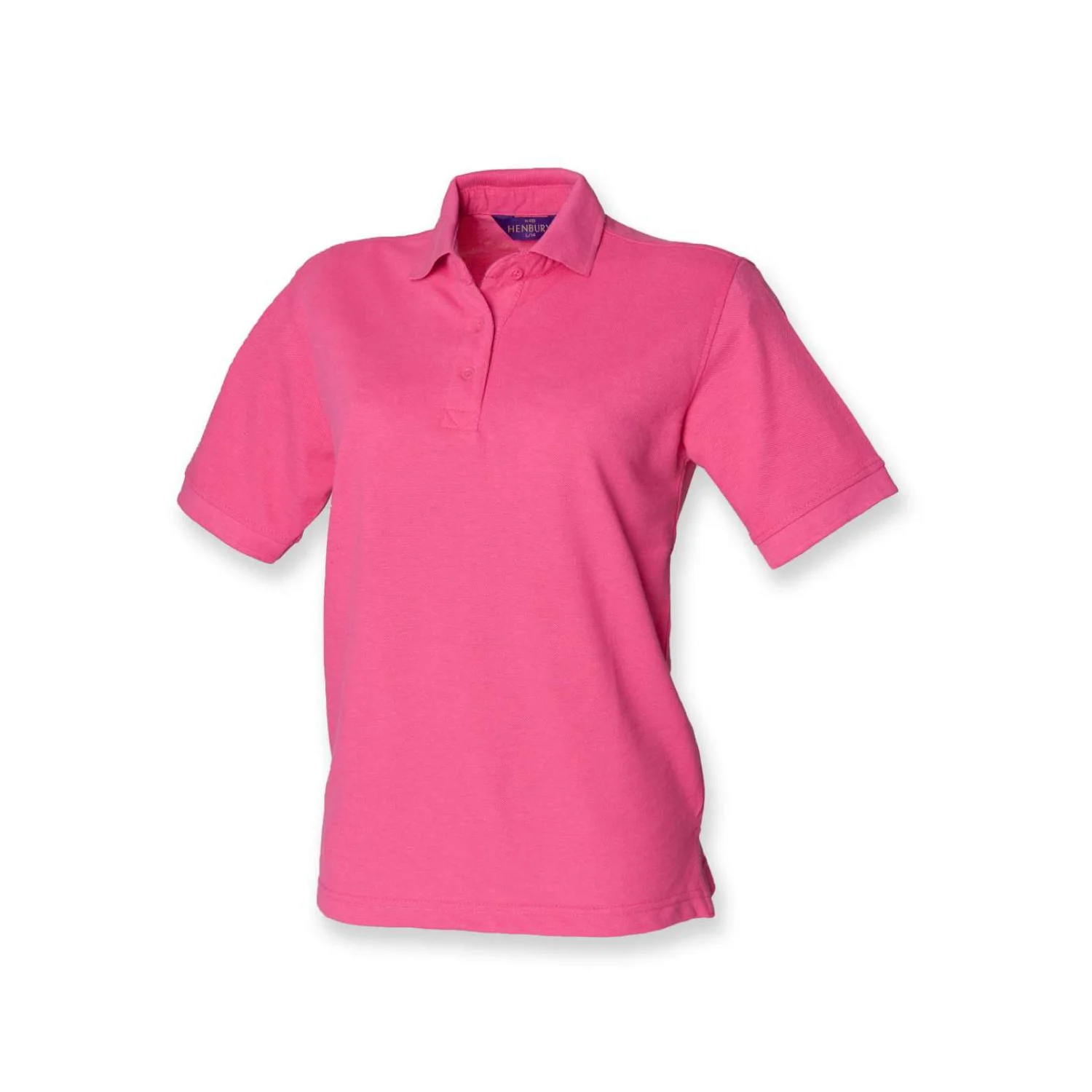 Henbury Női klasszikus 65/35 piqué galléros póló Fuchsia