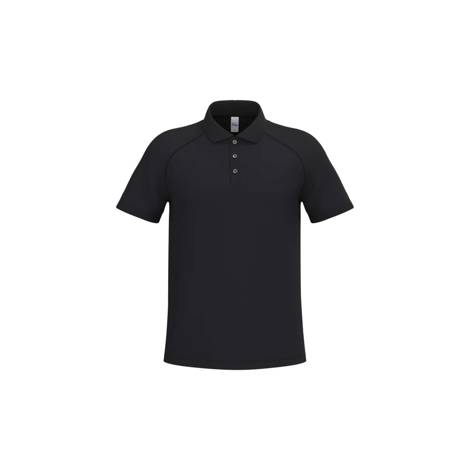 iDeal Basic Férfi alap poliészter galléros póló sportruházat Ideal Black