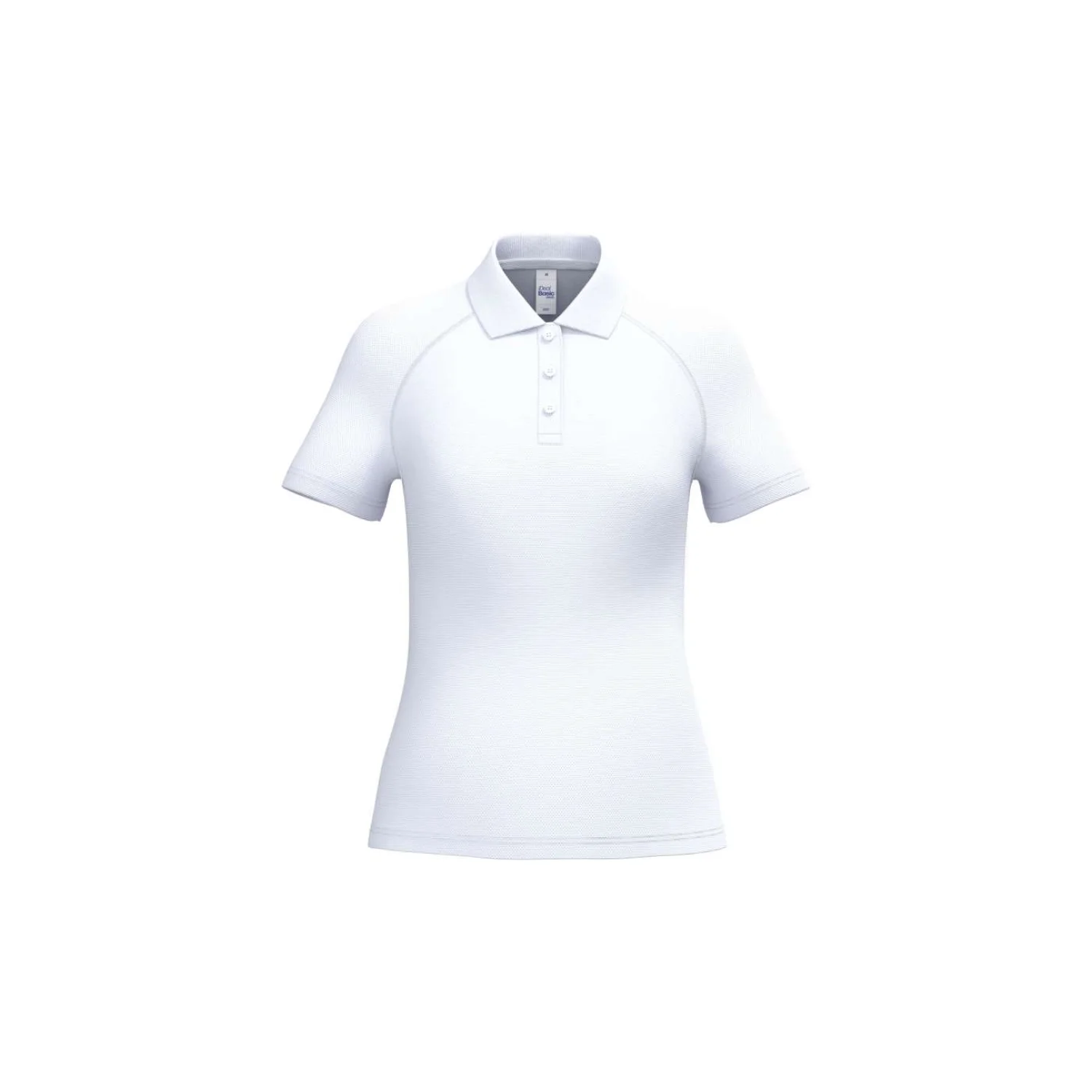 iDeal Basic Női alap poliészter galléros póló sportruházat Ideal White