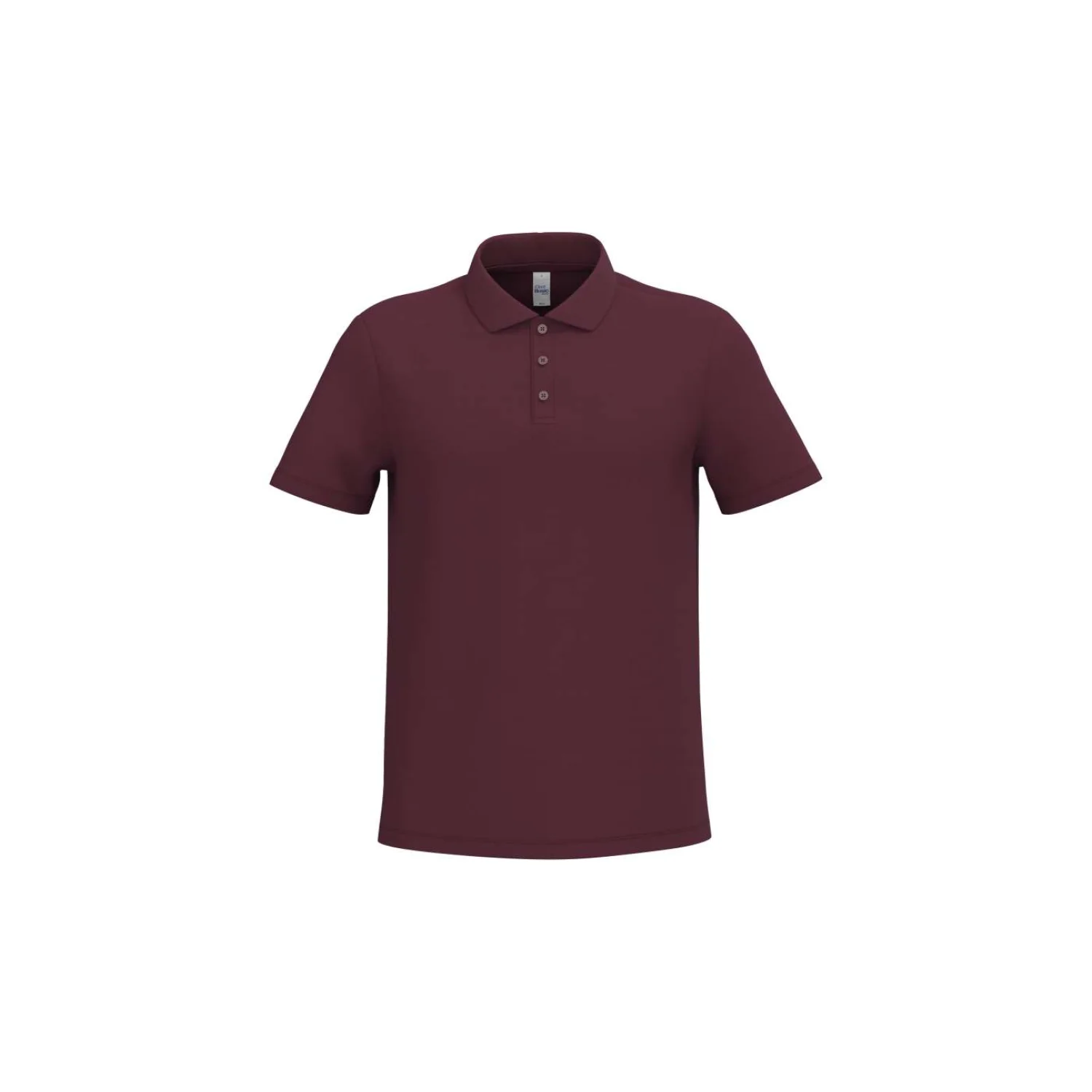 iDeal Basic Férfi piqué galléros póló Ideal Burgundy