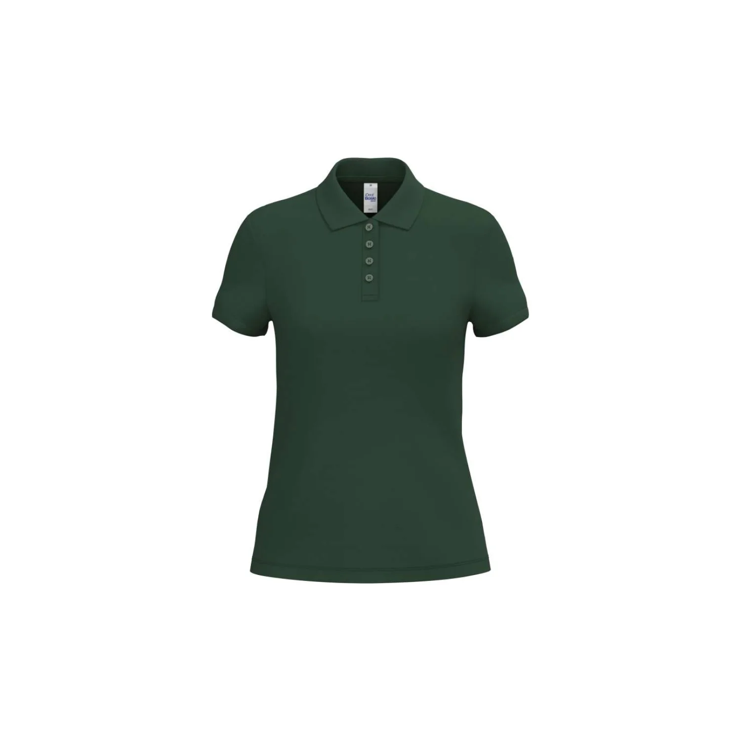 iDeal Basic Női piqué galléros póló Ideal Forest Green