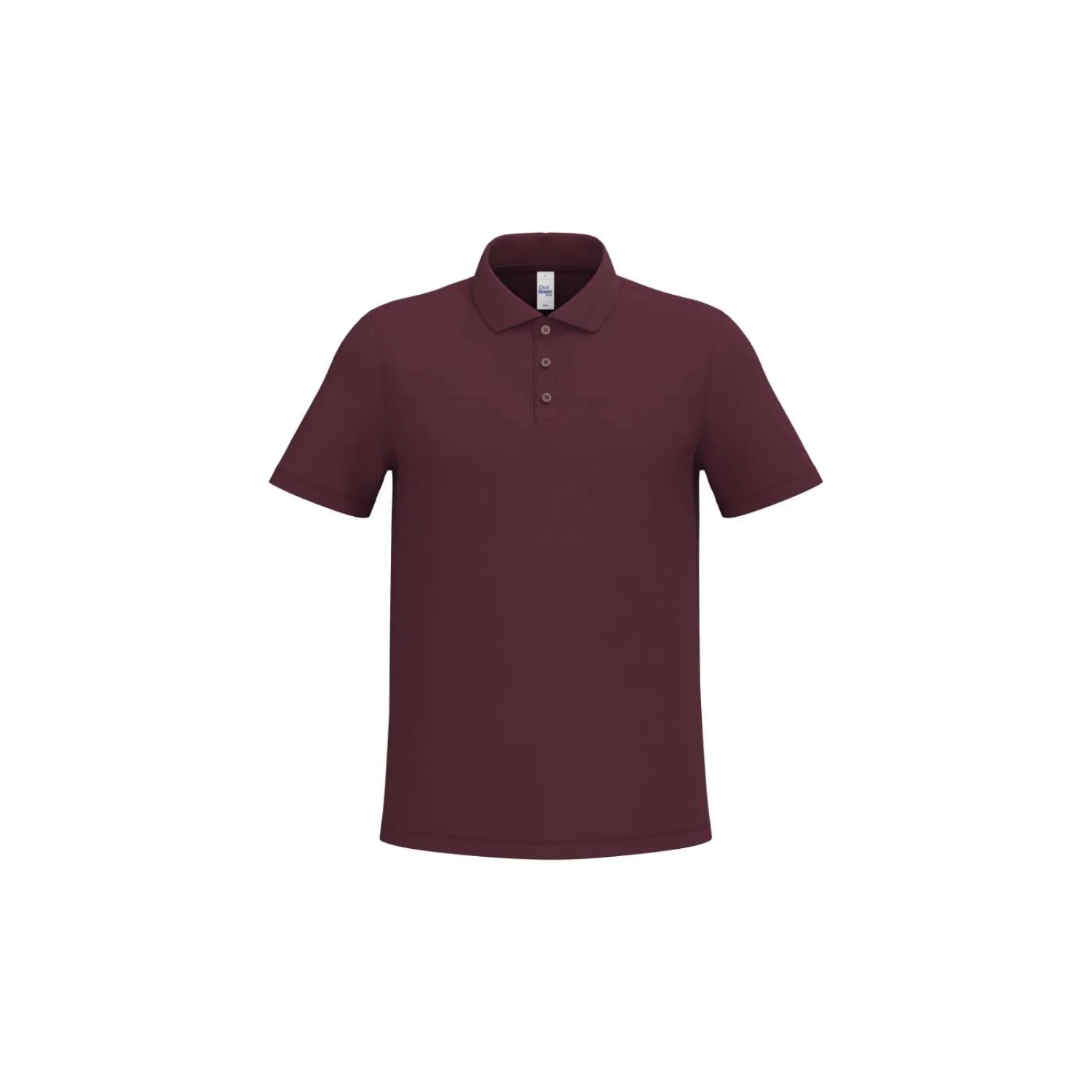 iDeal Basic Férfi piqué galléros póló Ideal Burgundy