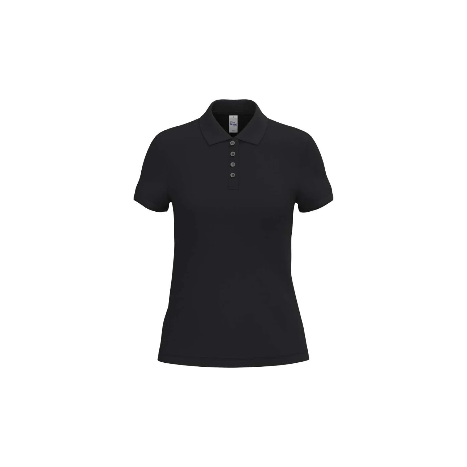 iDeal Basic Női piqué galléros póló Ideal Black
