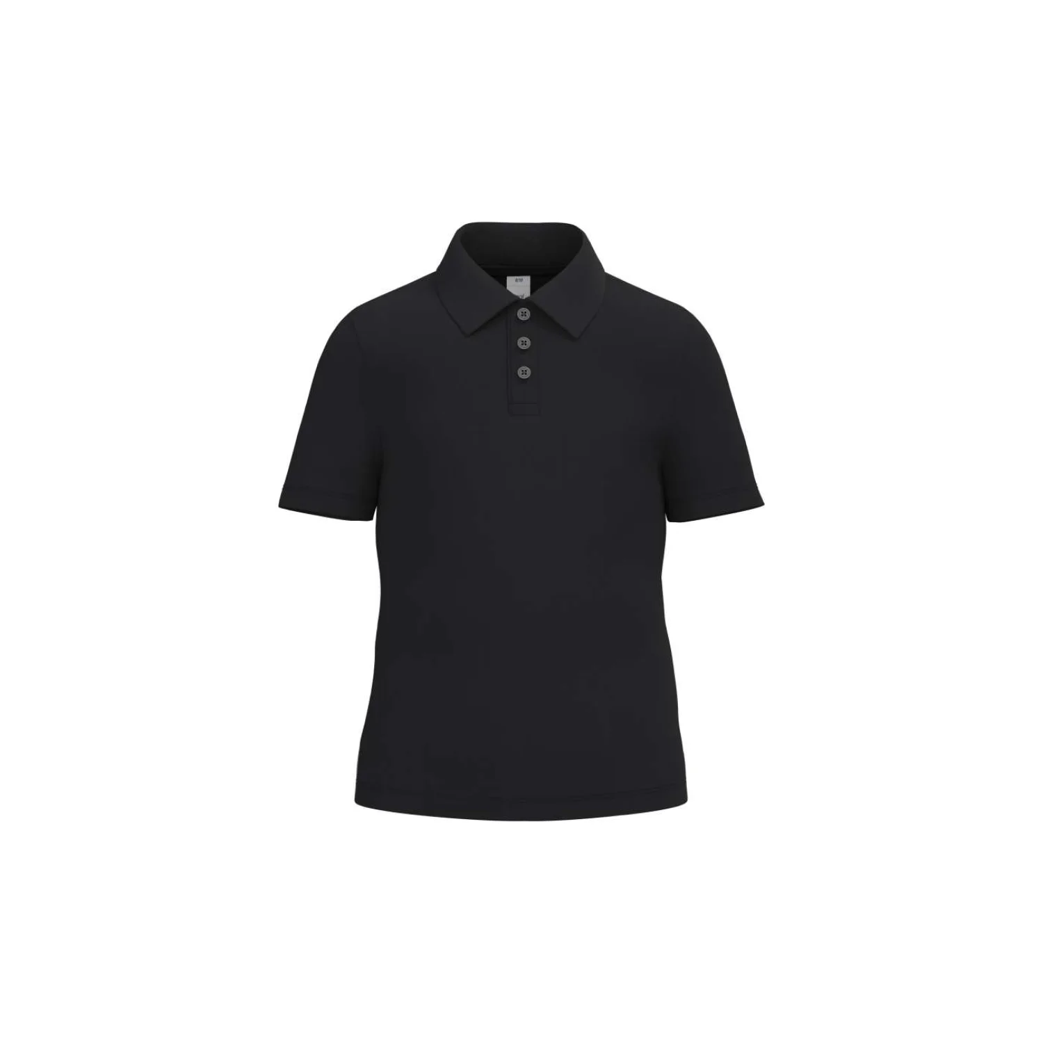 iDeal Basic Gyermek piqué galléros póló Ideal Black
