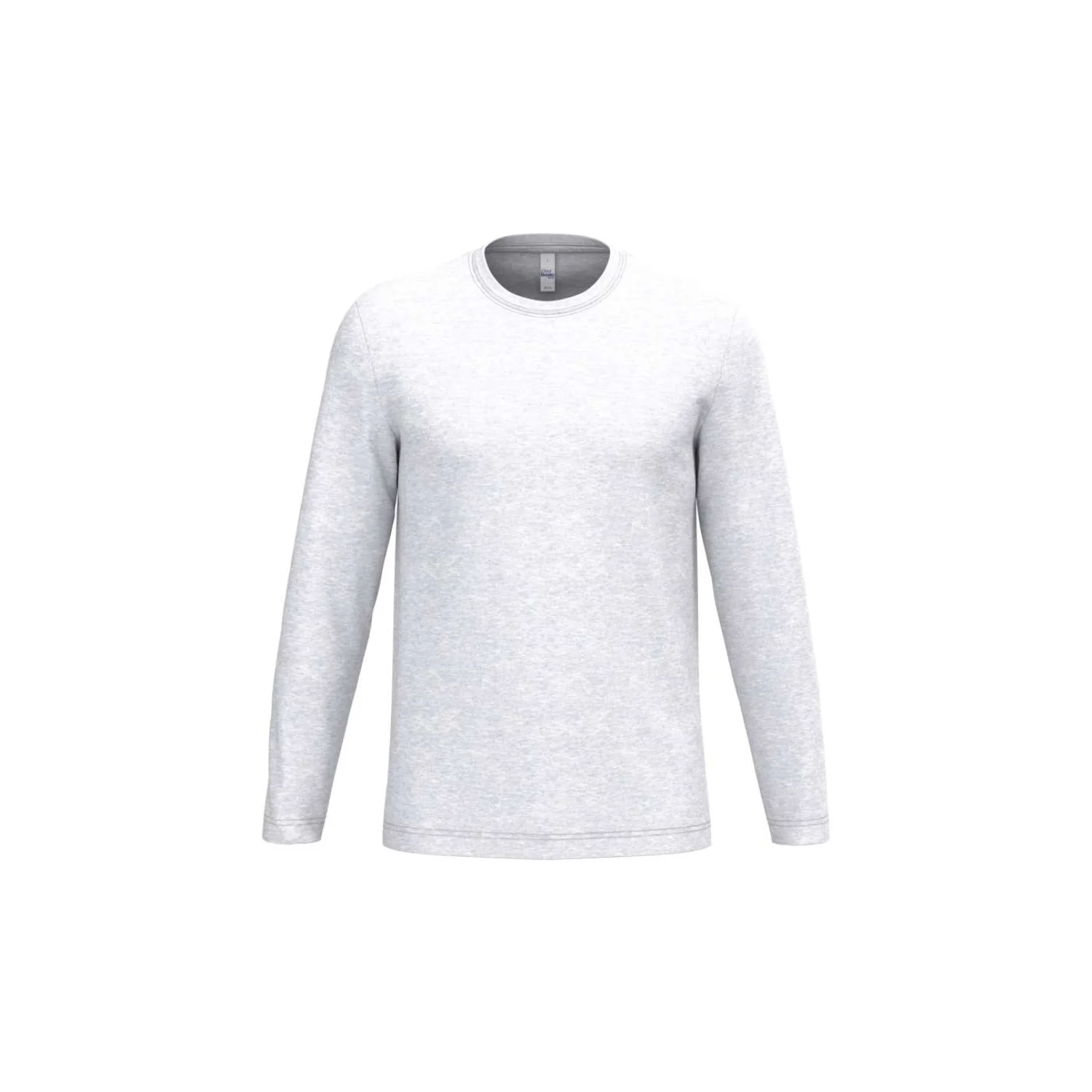iDeal Basic IDEAL150 uniszex körkötött hosszú ujjú póló Ideal Ash Heather