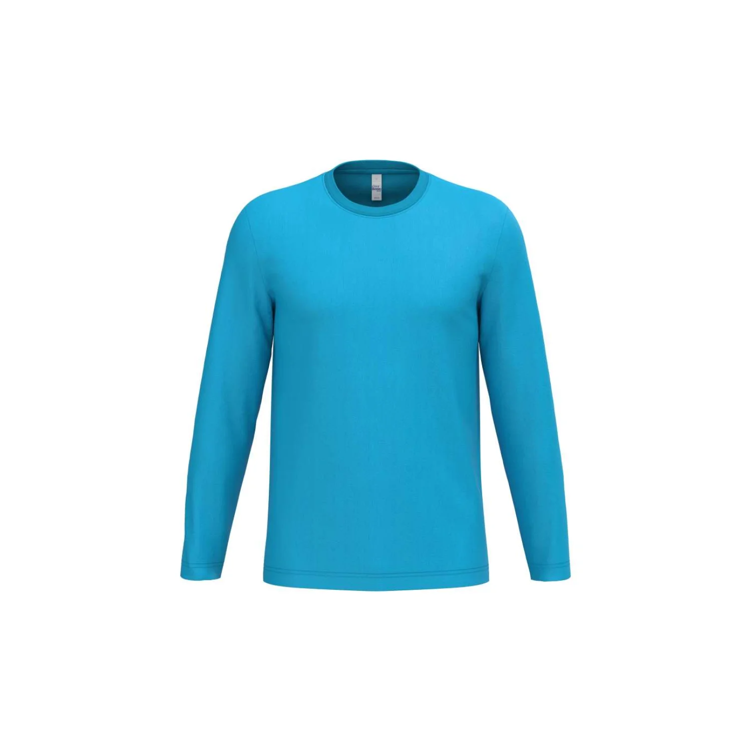 iDeal Basic IDEAL150 uniszex körkötött hosszú ujjú póló Ideal Atoll Blue