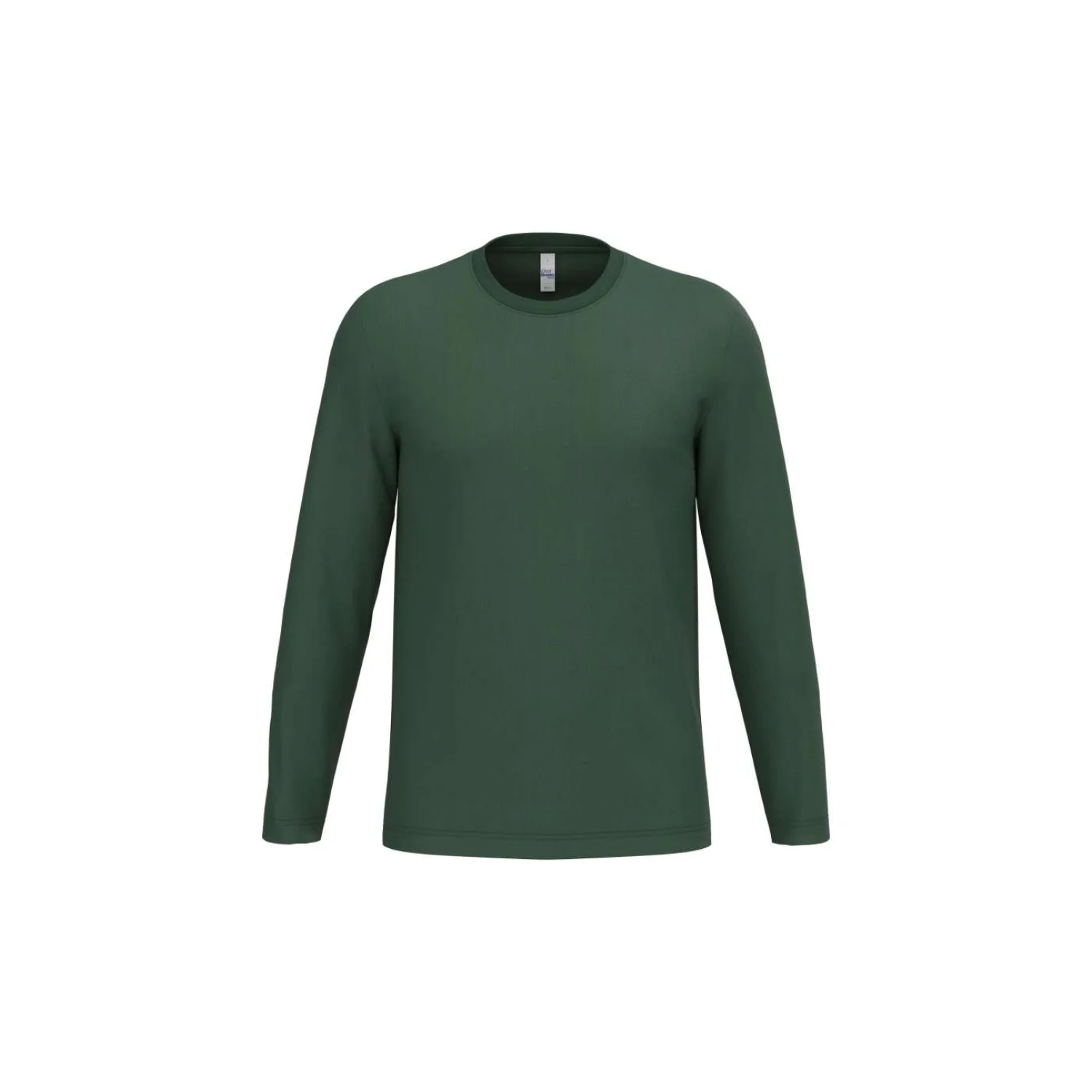 iDeal Basic IDEAL150 uniszex körkötött hosszú ujjú póló Ideal Forest Green