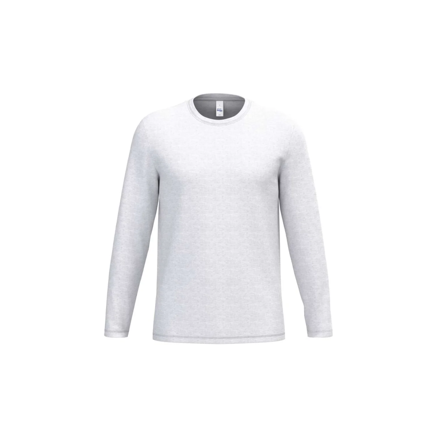 iDeal Basic IDEAL190 uniszex körkötött hosszú ujjú póló Ideal Ash Heather