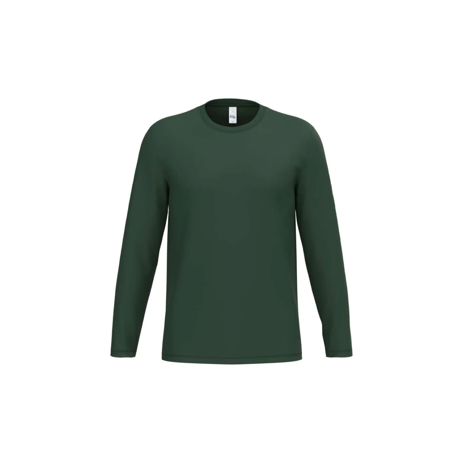iDeal Basic IDEAL190 uniszex körkötött hosszú ujjú póló Ideal Forest Green