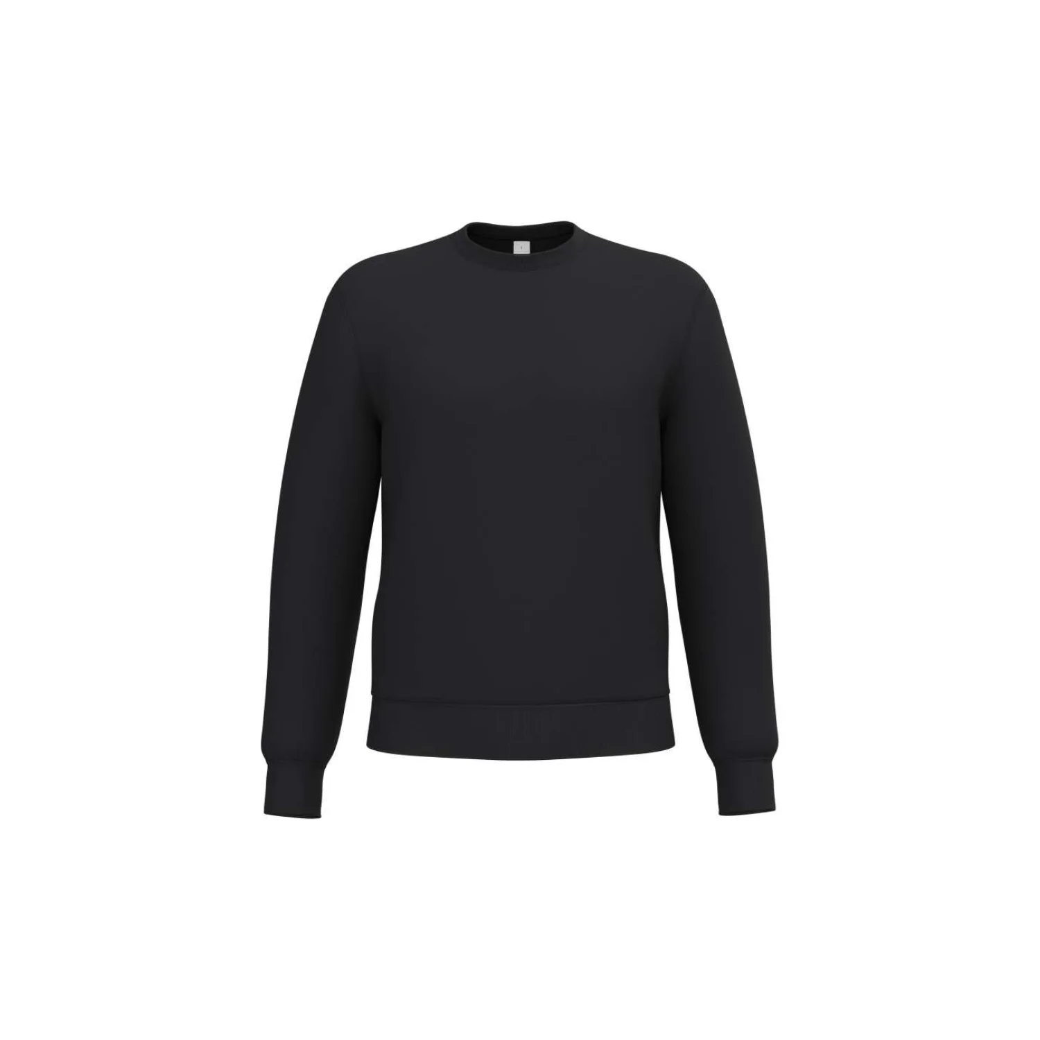 iDeal Basic Uniszex alap környakas körkötött pulóver pulóverek és kardigán Ideal Black
