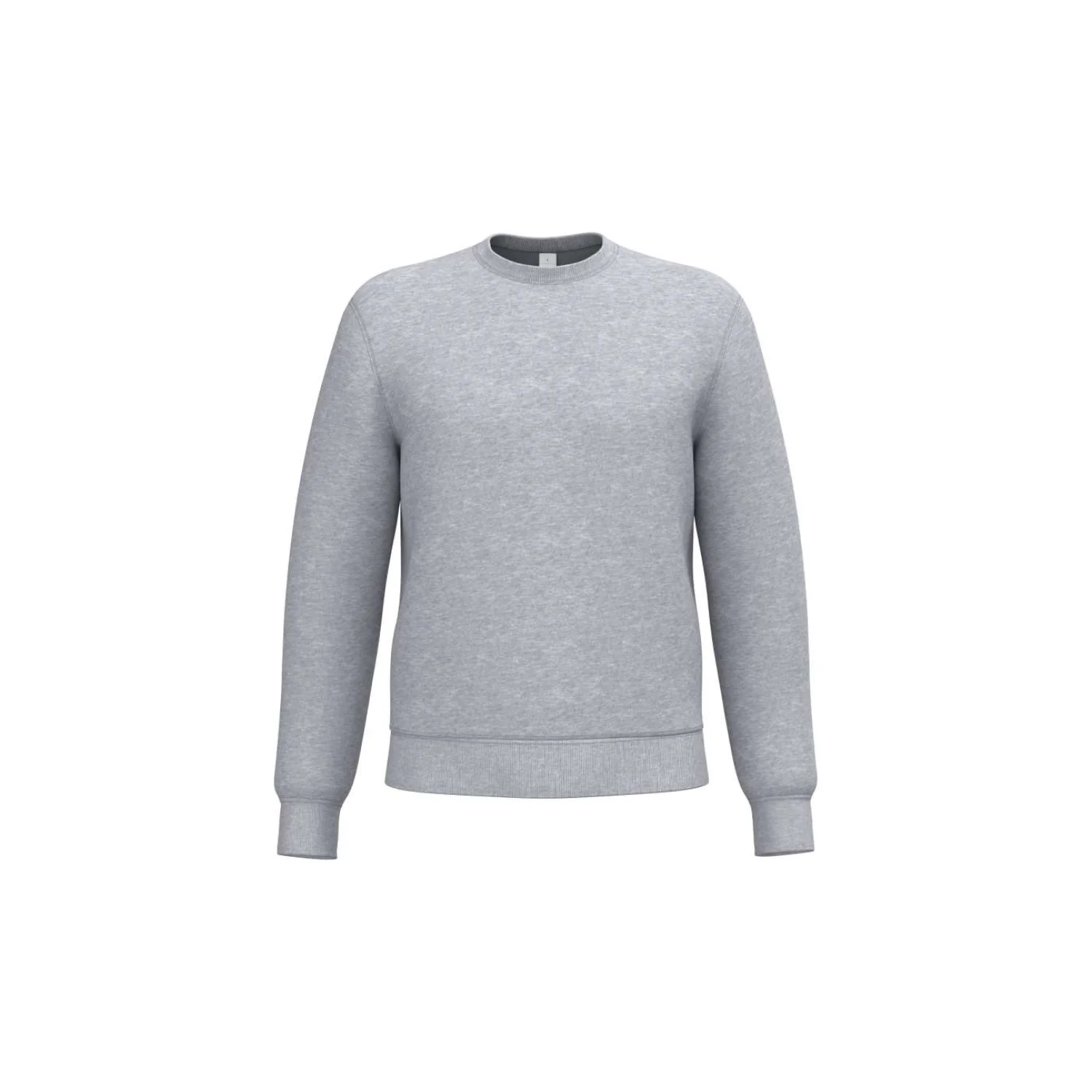 iDeal Basic Uniszex alap környakas körkötött pulóver pulóverek és kardigán Ideal Oxford Grey