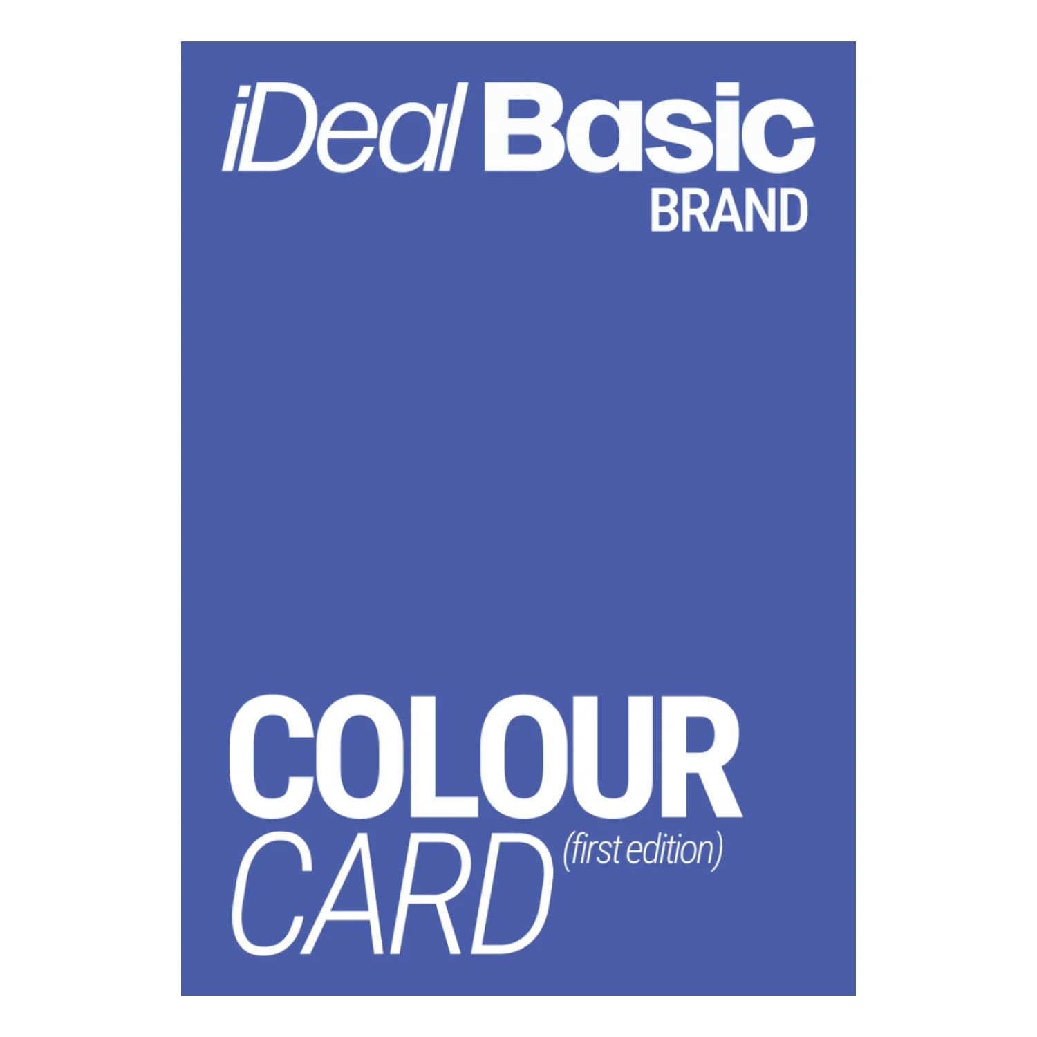 Ideal basic színkártya 2026 promóciós anyag Color Cards