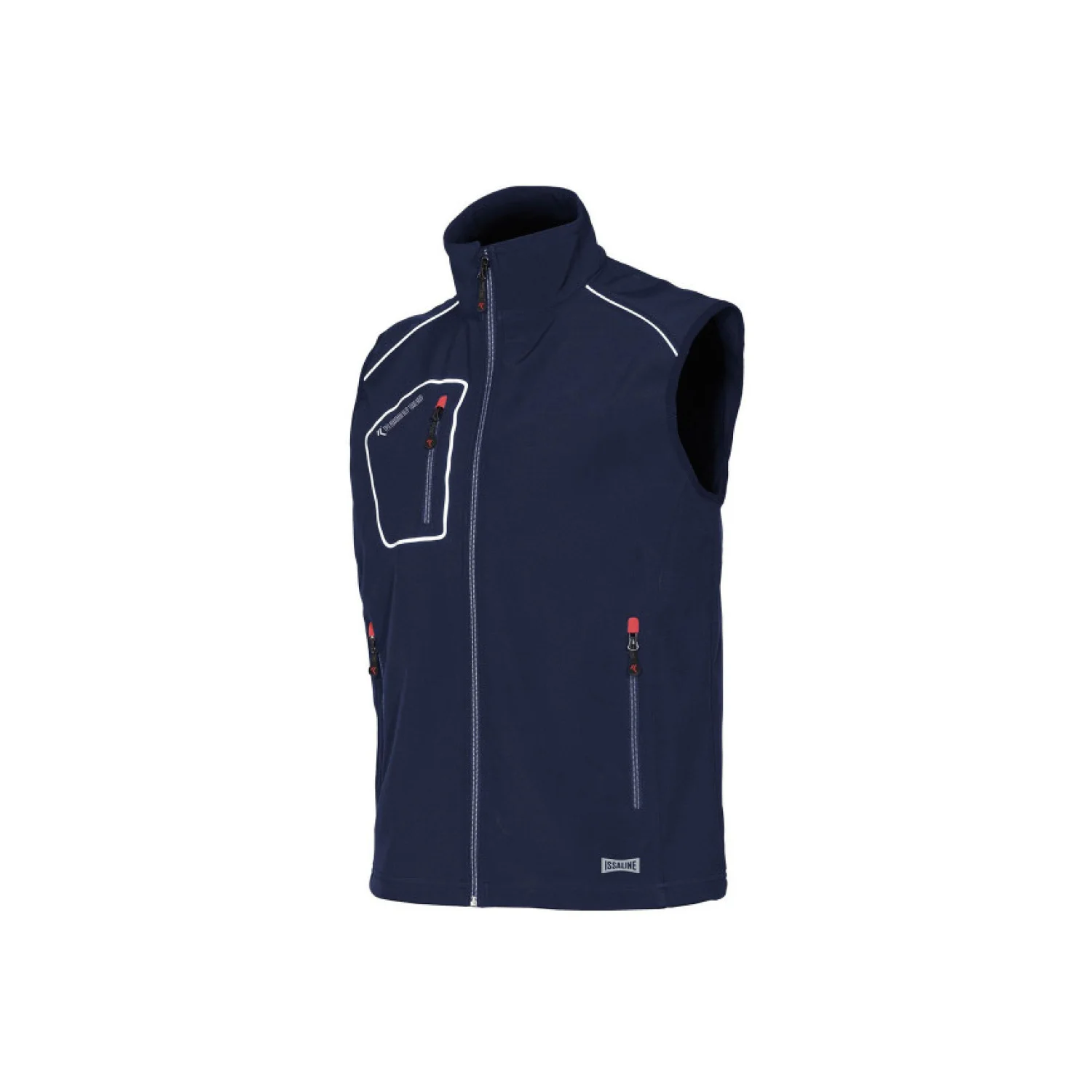 ISSALINE Snappy softshell mellény kék/fekete
