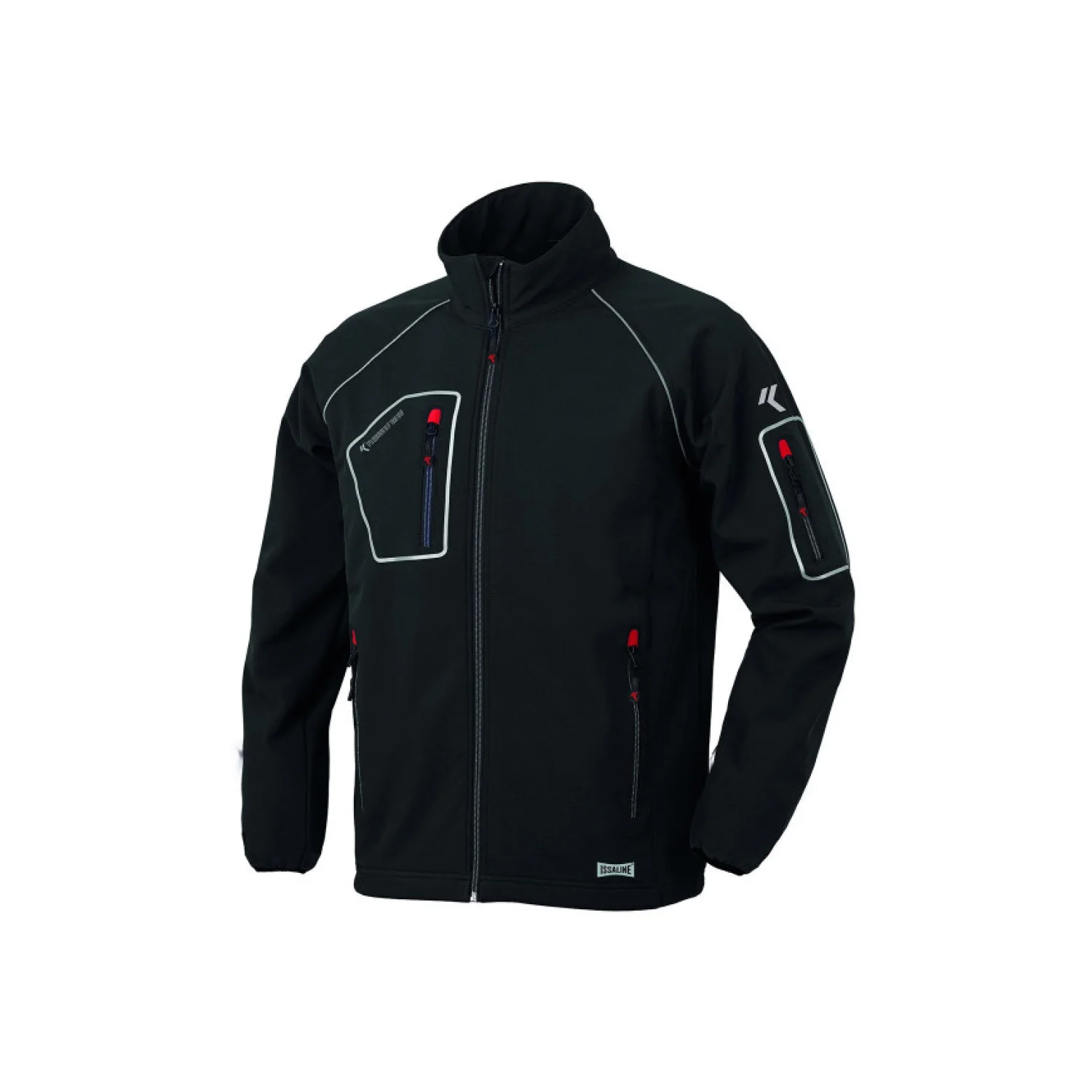 ISSALINE Just softshell puha technikai kabát fekete/szürke