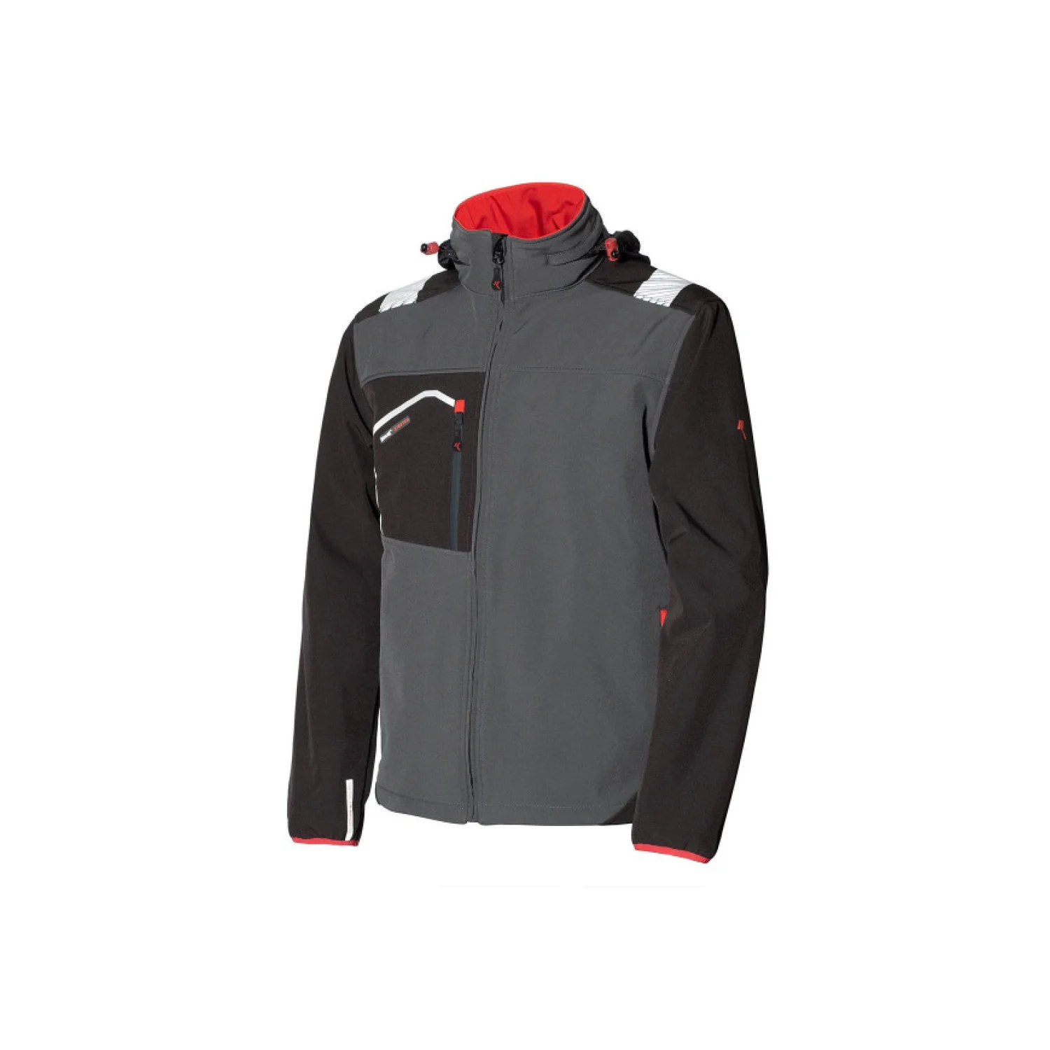 ISSALINE Posh softshell lélegző kabát vízálló cipzárral antracit/fekete