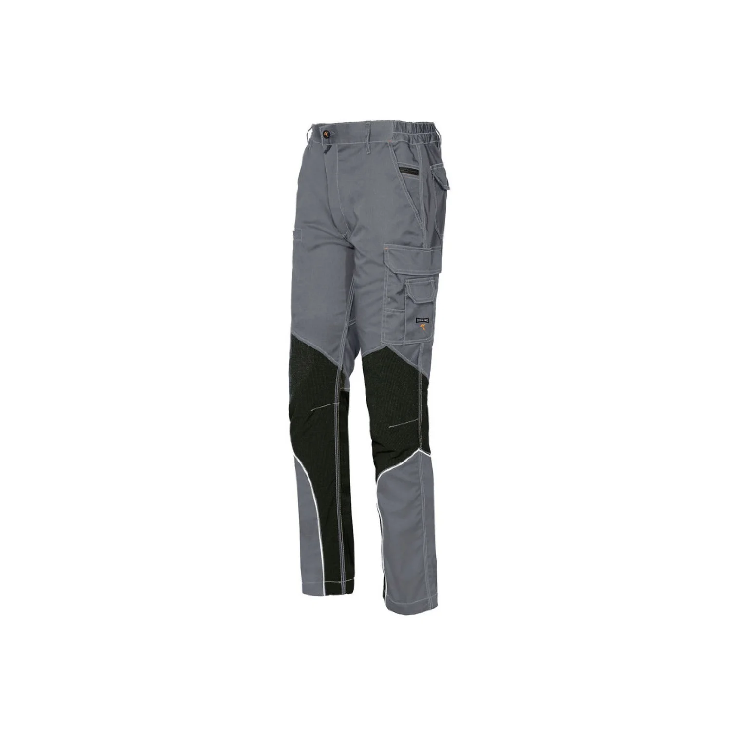 ISSALINE Extreme Stretch nadrág háromszoros varrással világosszürke/fekete