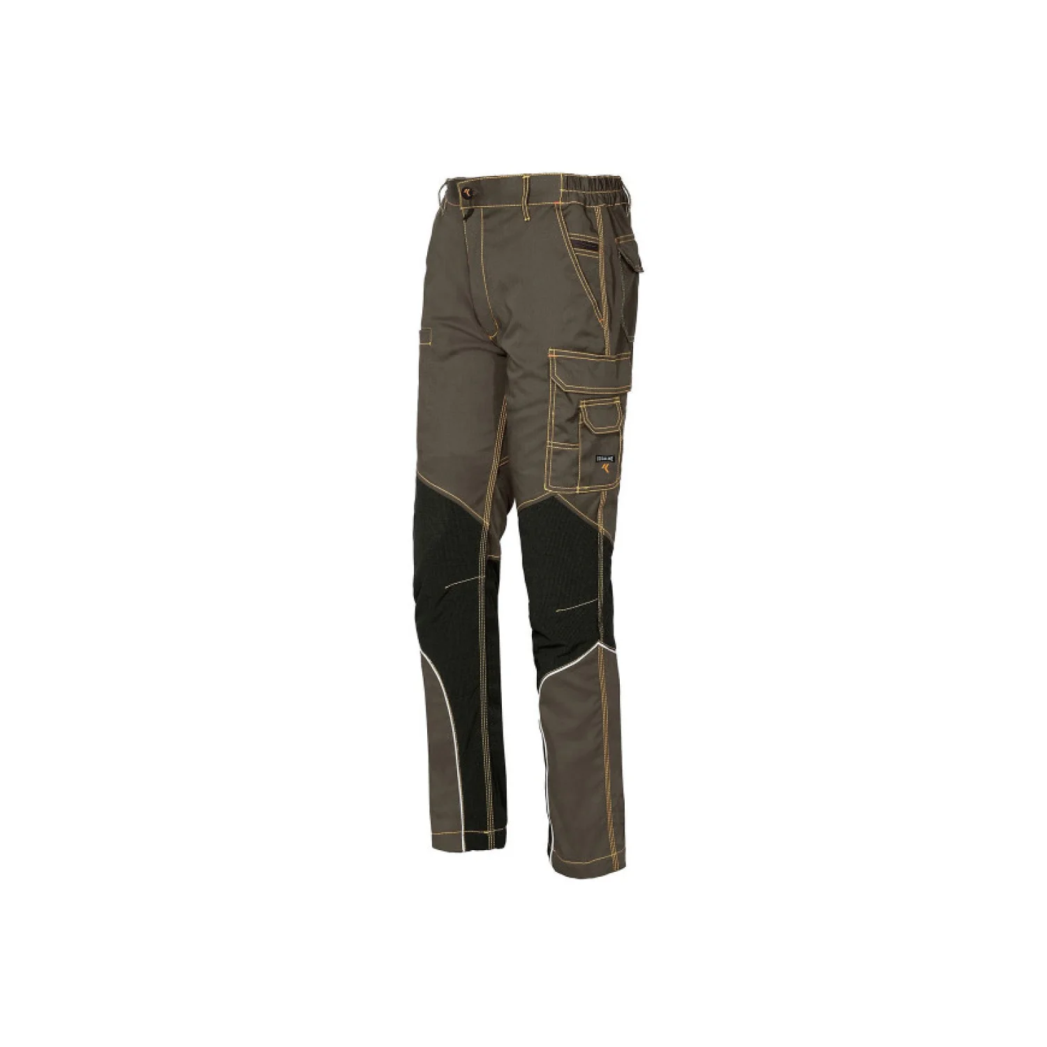 ISSALINE Extreme Stretch nadrág háromszoros varrással barna/fekete