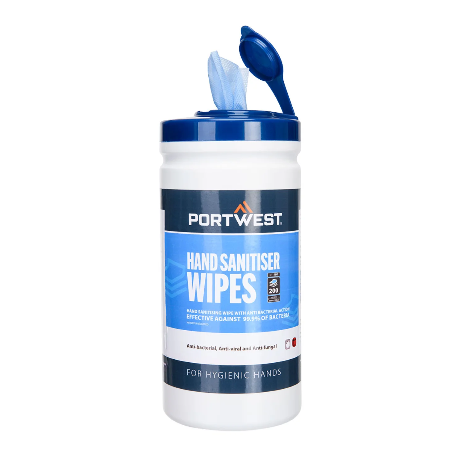 Portwest Kézfertőtlenítő kendő kék