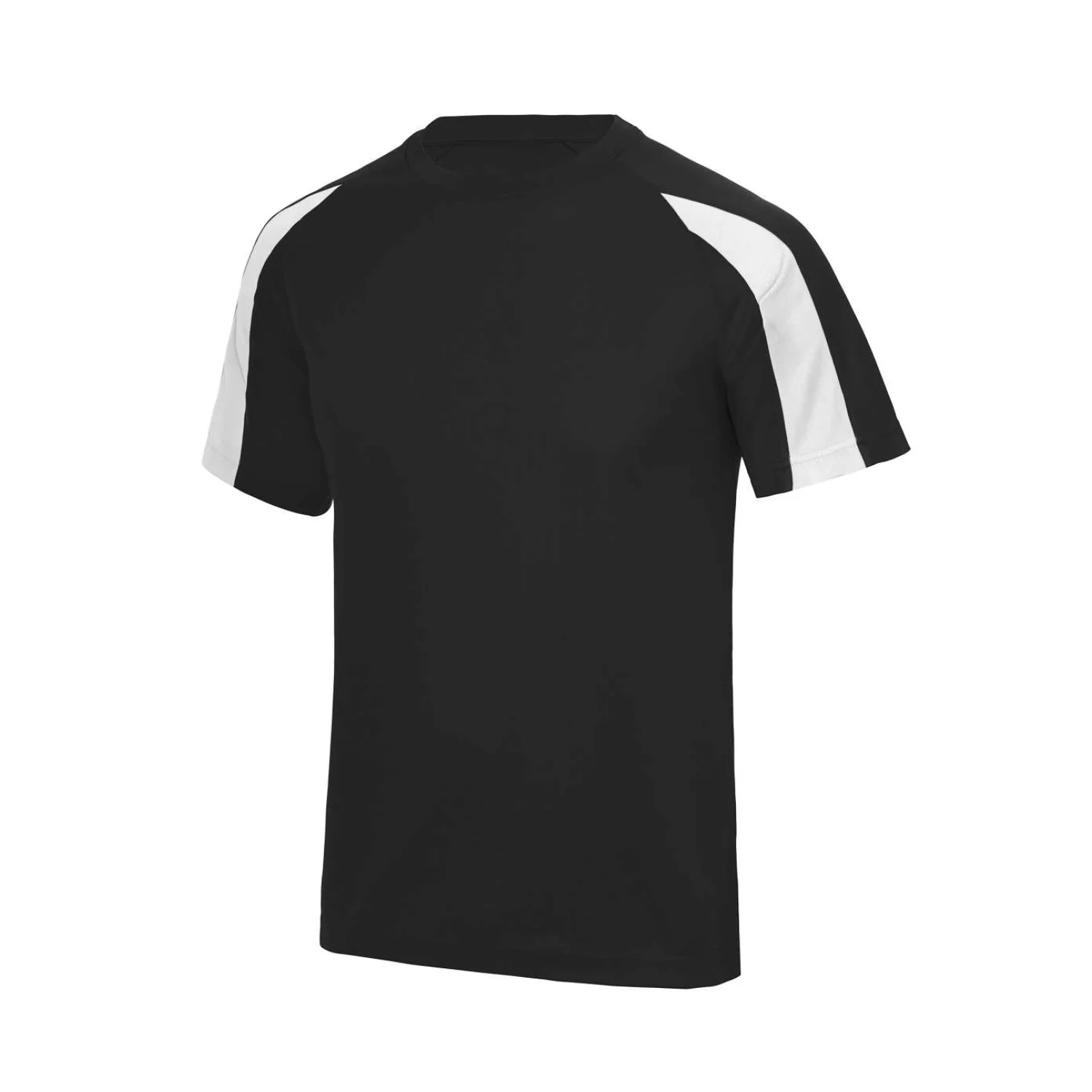Just Cool Kontrasztos cool póló sportruházat Jet Black/Arctic White