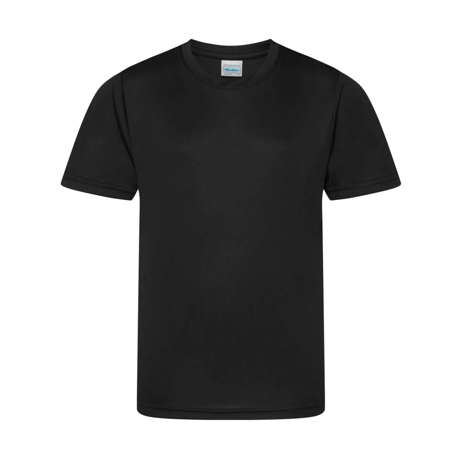 Just Cool Gyermek sima póló sportruházat Jet Black