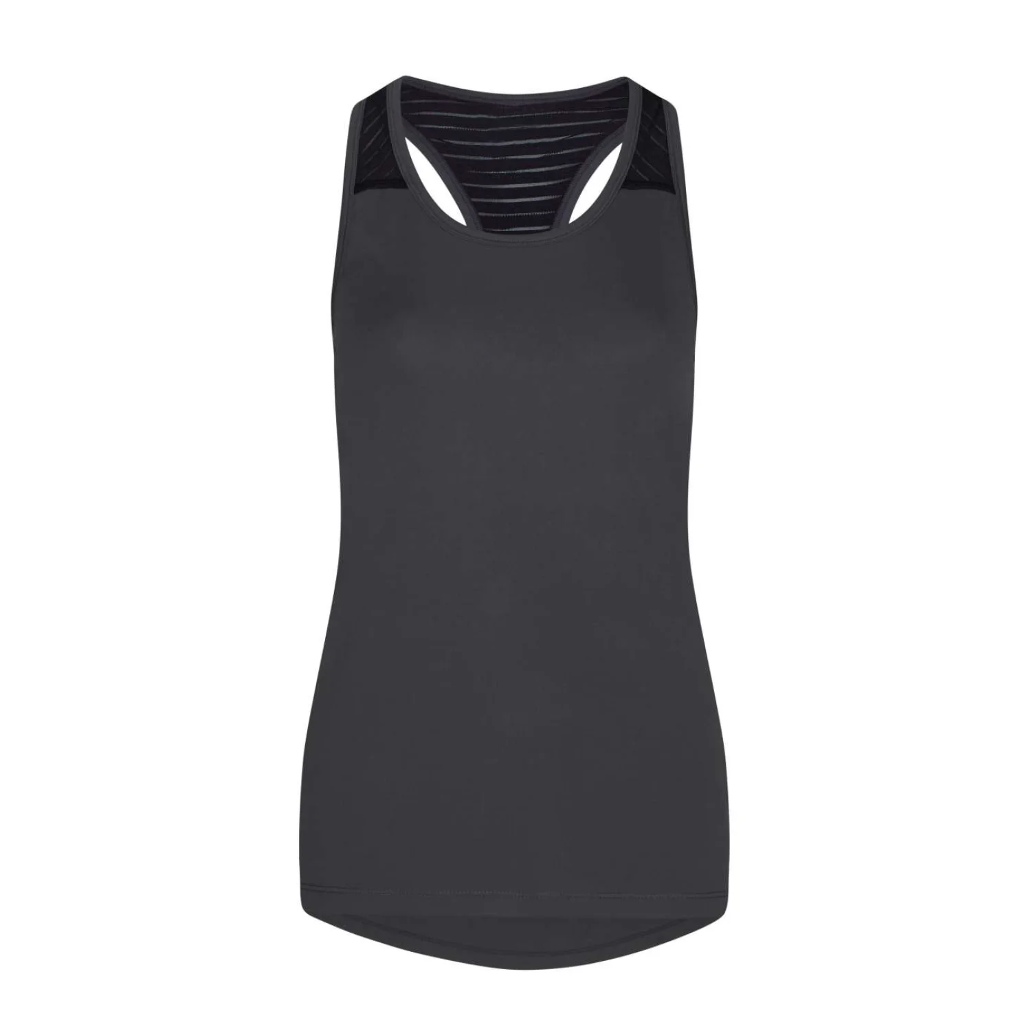 Just Cool Női cool sima workout trikó sportruházat Charcoal/Jet Black