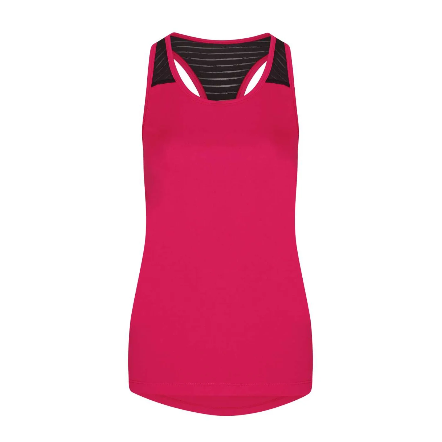 Just Cool Női cool sima workout trikó sportruházat Hot Pink/Jet Black