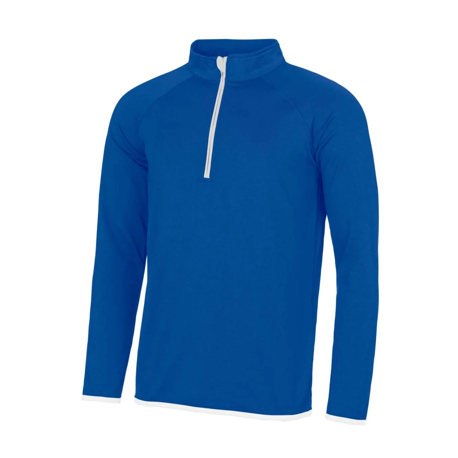 Just Cool Férfi cool 1/2 cipzáras pulóver sportruházat Royal Blue/Arctic White