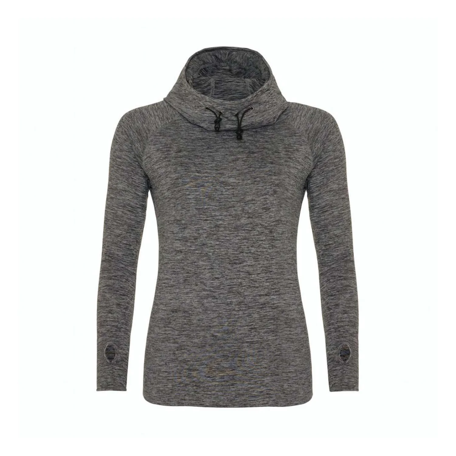 Just Cool Női cool kámzsagalléros felső sportruházat Grey Melange