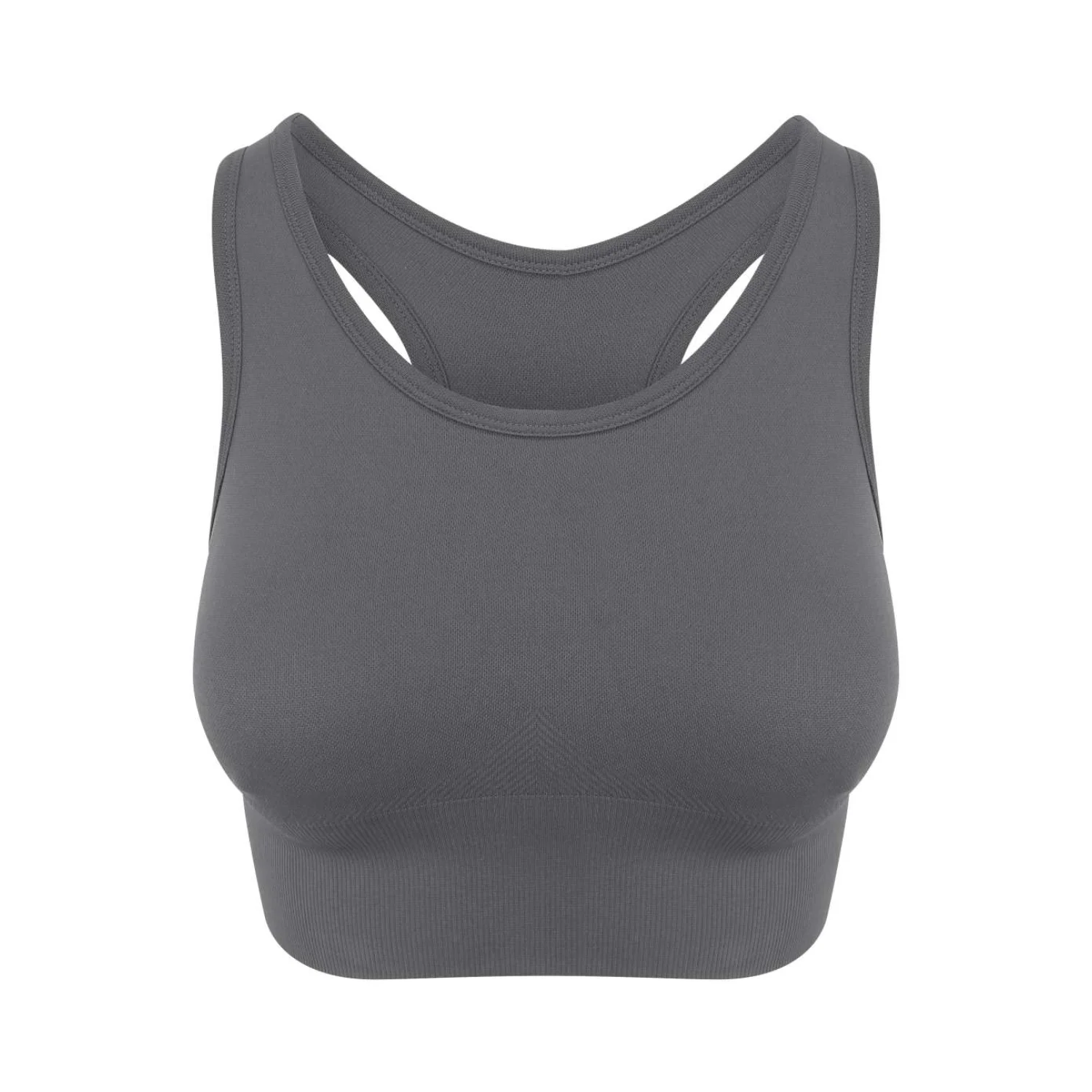 Just Cool Női cool varrásmentes crop top sportruházat Iron Grey