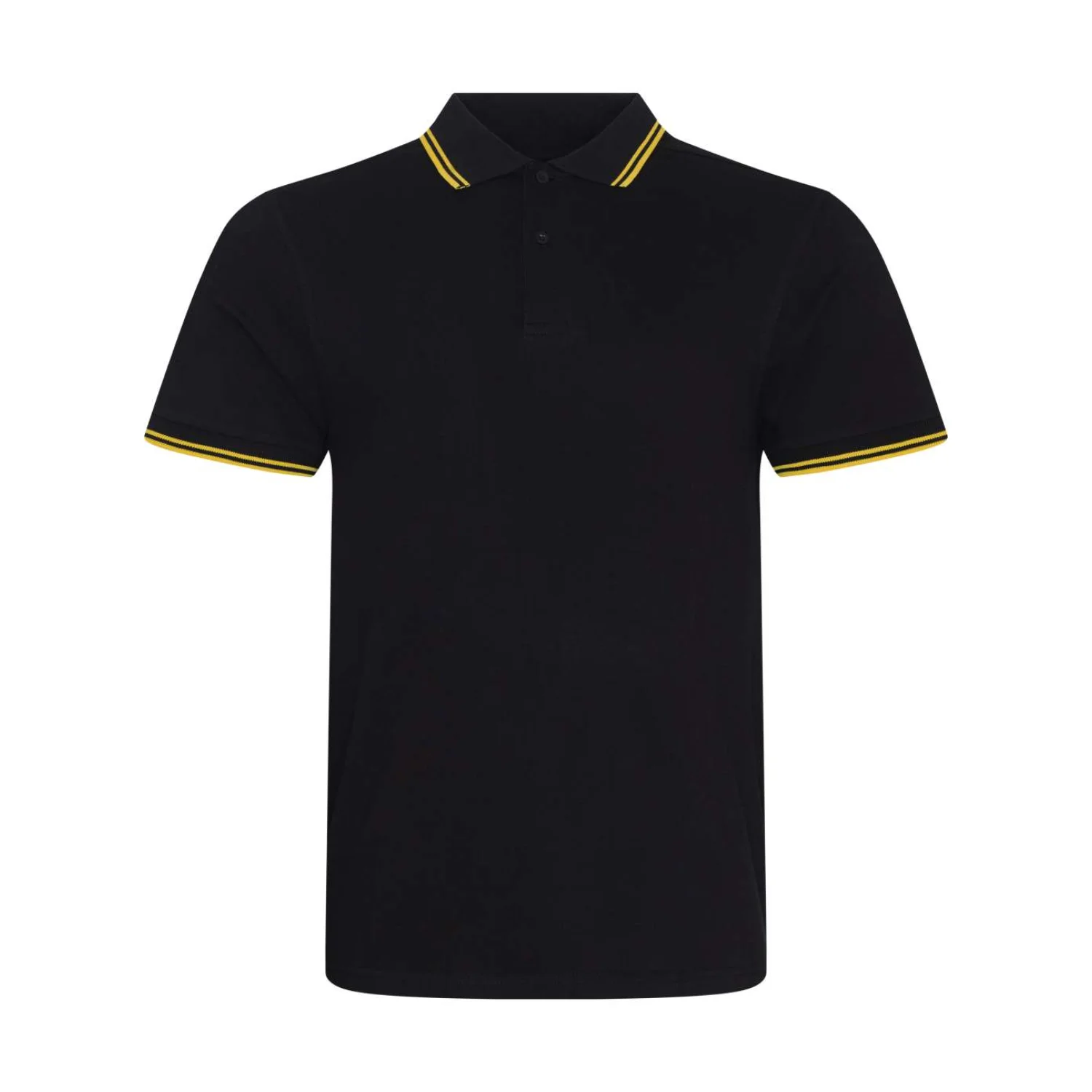 Just Polos Stretch szegélyezett póló Black/Red