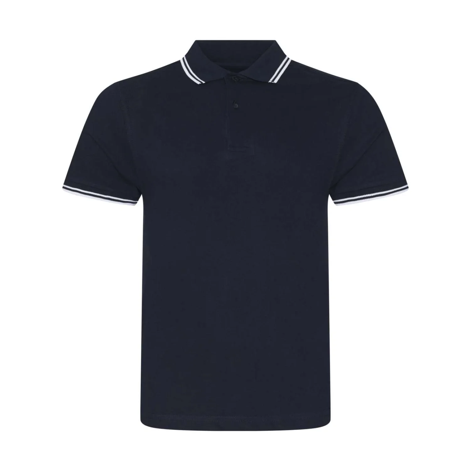 Just Polos Stretch szegélyezett póló Navy/White