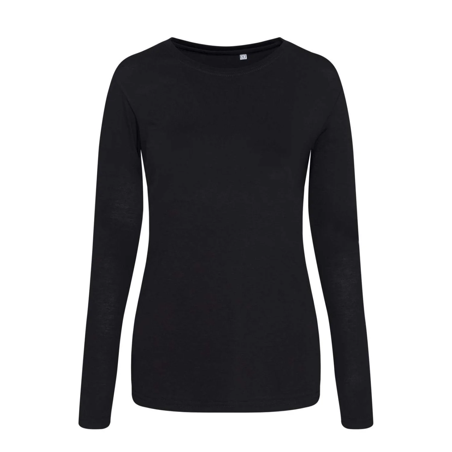 Just Ts Hosszú ujjú női tri-blend póló Solid Black