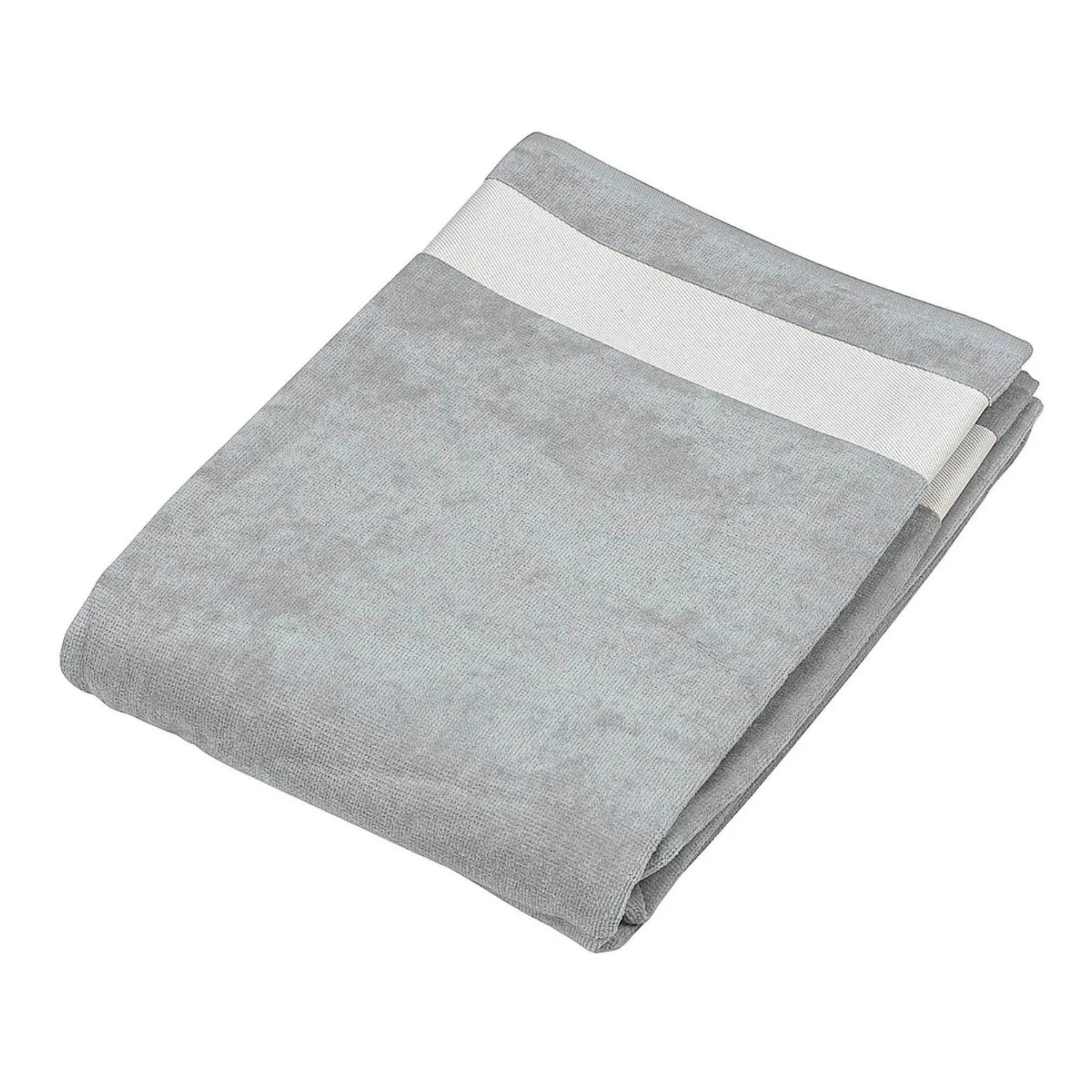Kariban Velúr strand törölköző törölközők és fürdőlepedő Light Grey/White