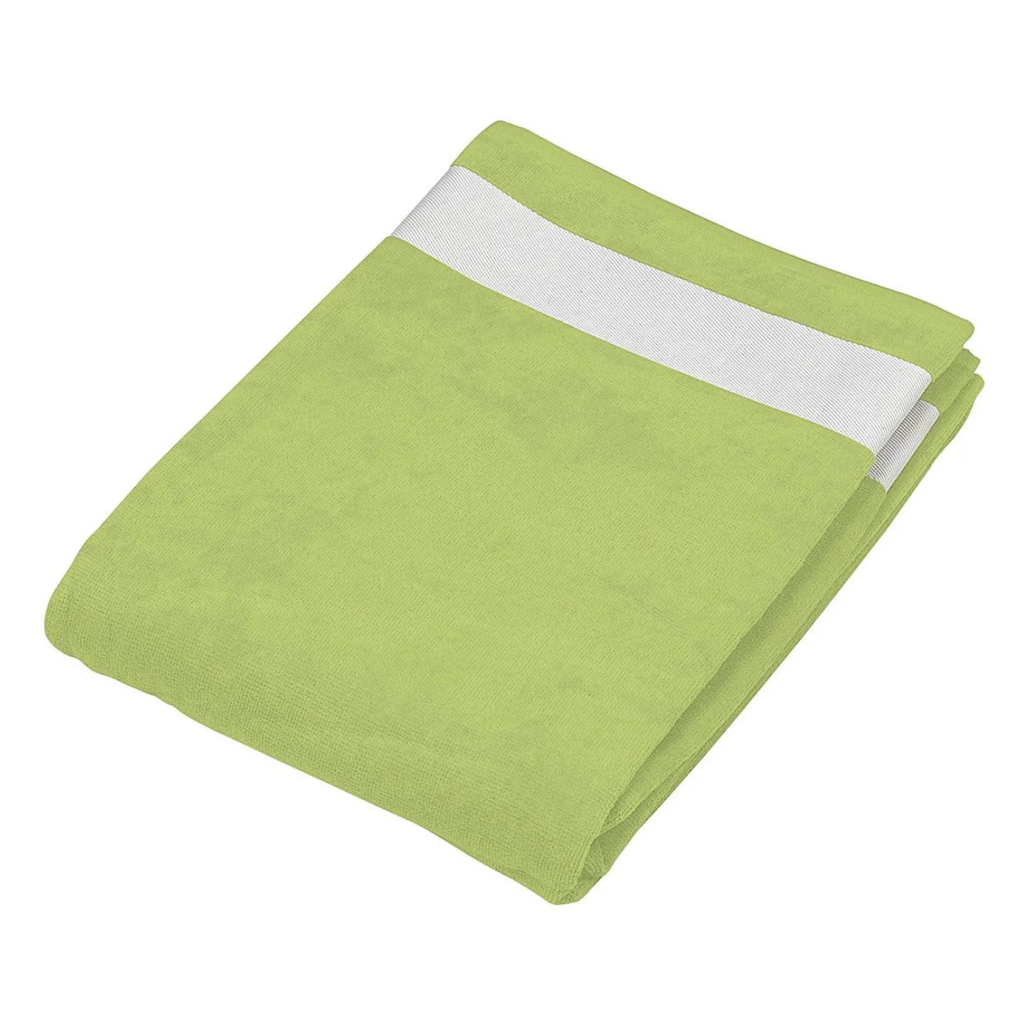 Kariban Velúr strand törölköző törölközők és fürdőlepedő Lime/White