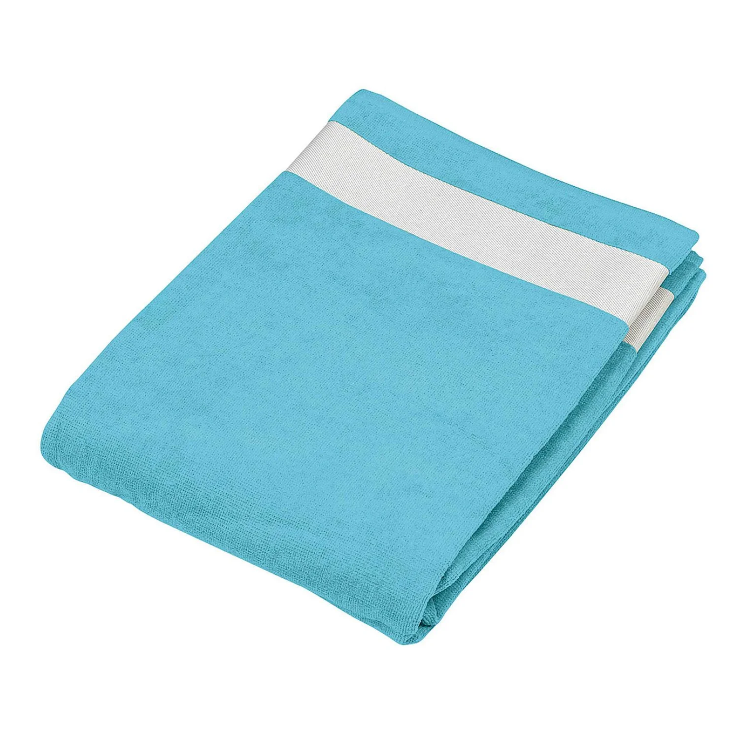 Kariban Velúr strand törölköző törölközők és fürdőlepedő Turquoise/White