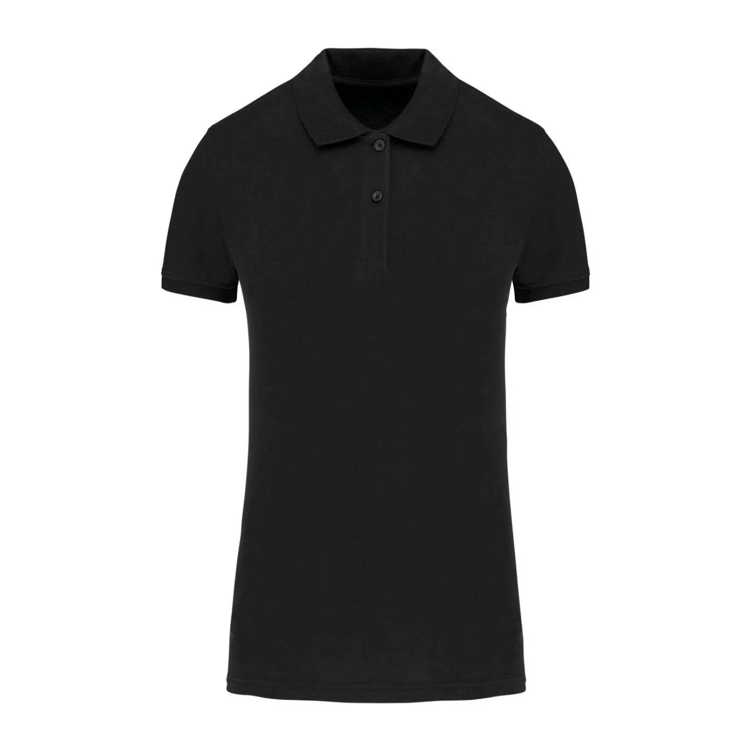 Kariban Női organikus 180 piqué galléros póló Black