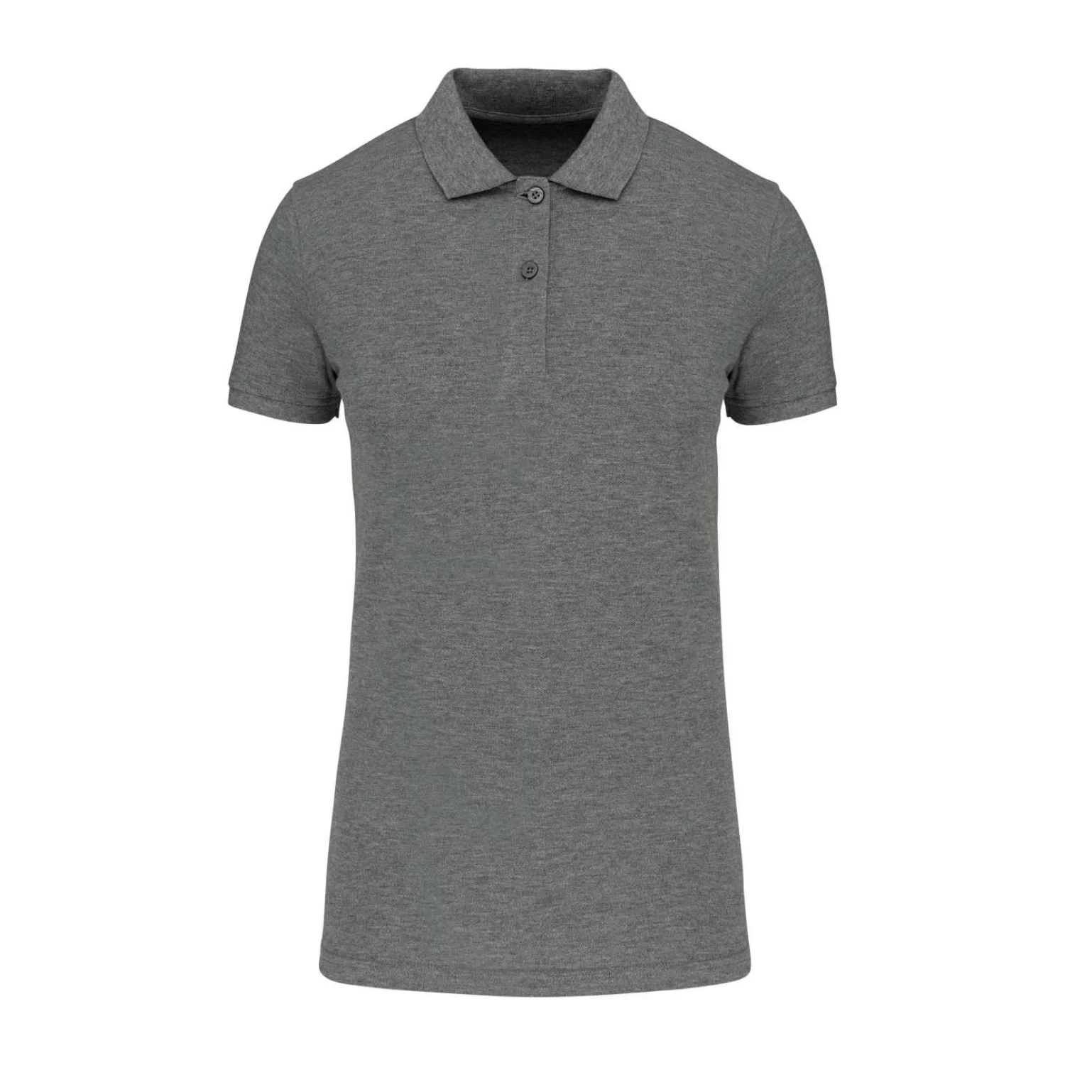 Kariban Női organikus 180 piqué galléros póló Grey Heather