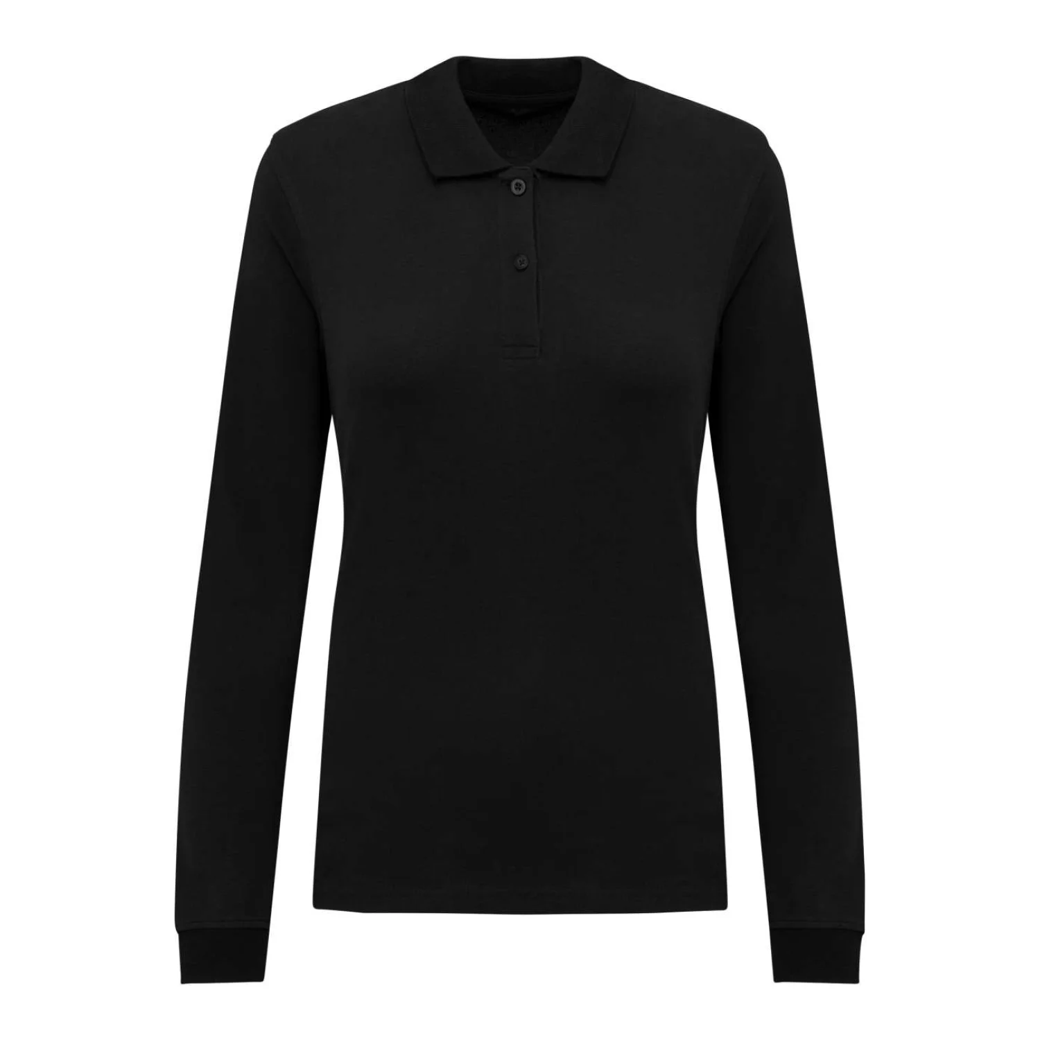 Kariban Női organikus 180 piqué galléros póló Black