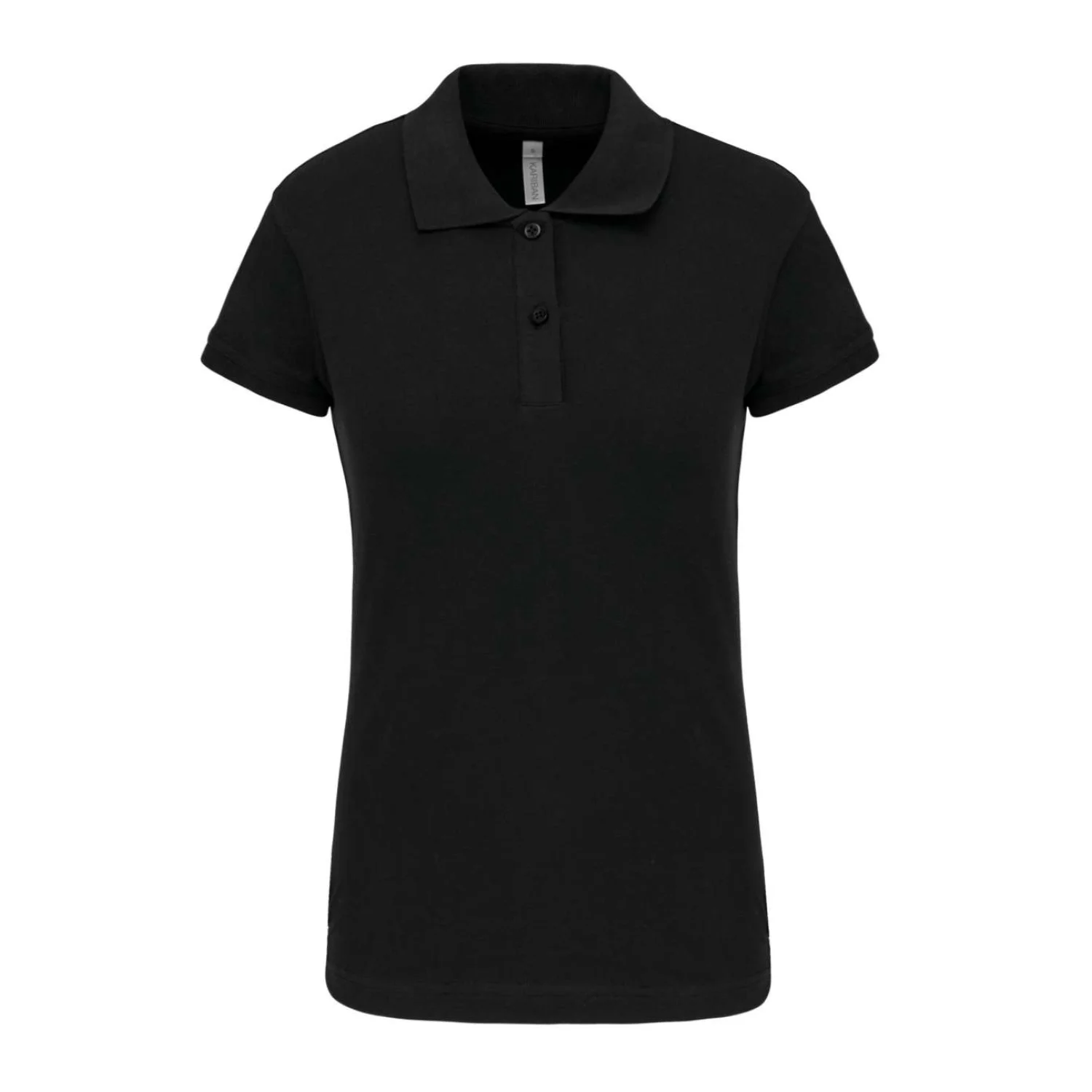Kariban Brooke – női rövid ujjú galléros póló Black