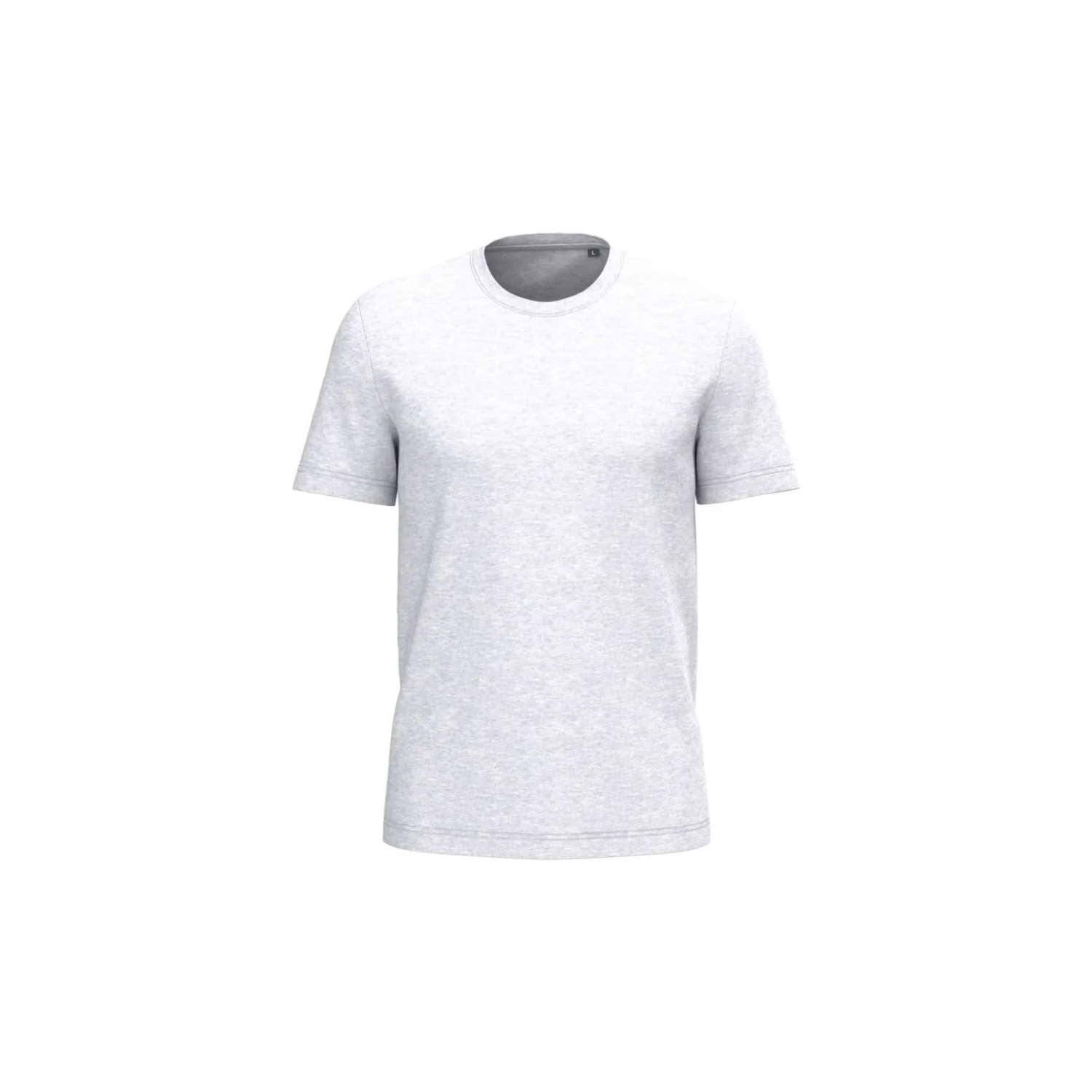 Kariban BIO150IC férfi környakas póló Ash Heather