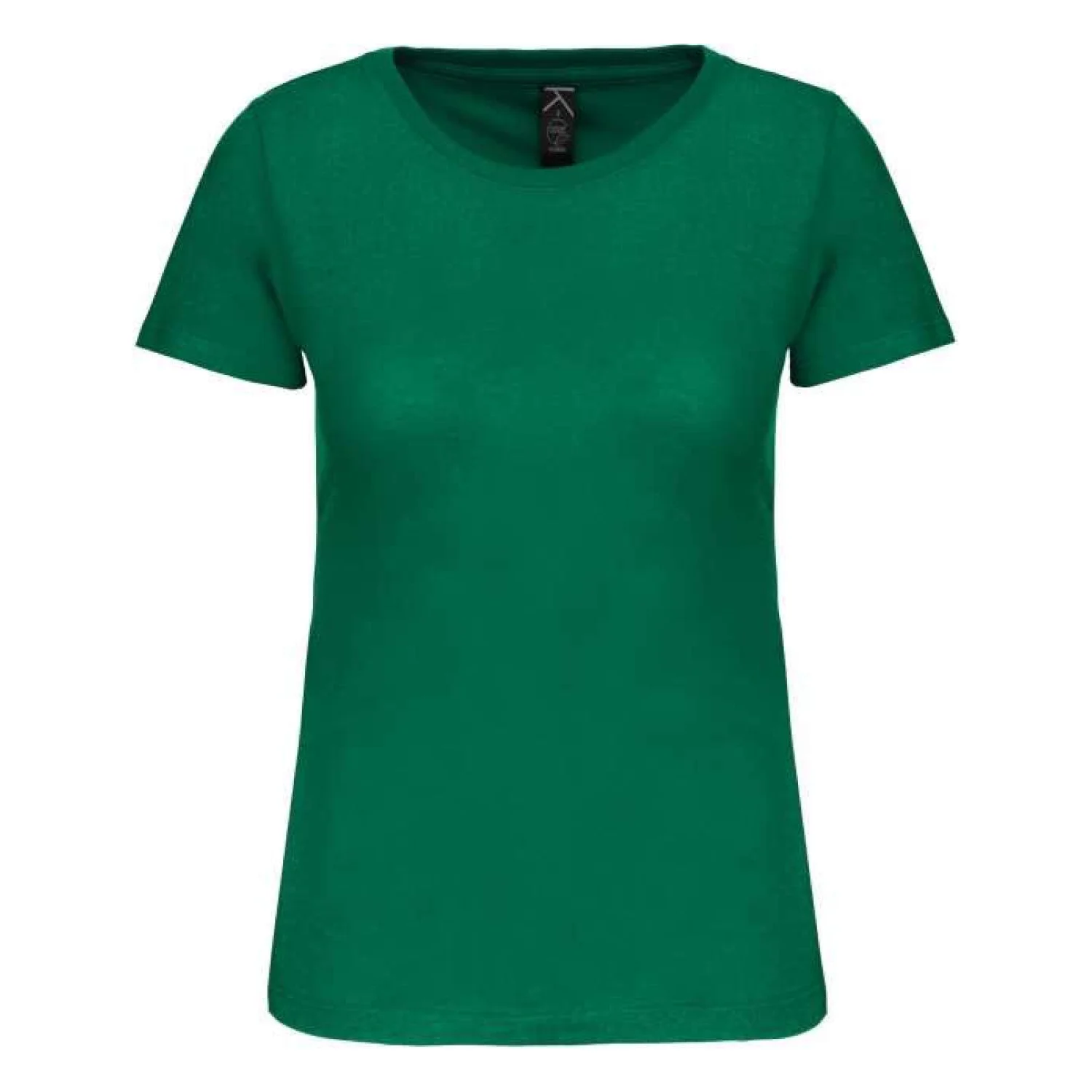 Kariban Női BIO150IC környakas póló Kelly Green