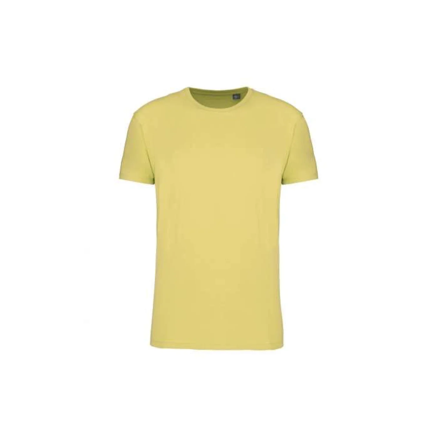 Kariban Organic 190IC környakas póló Lemon Yellow
