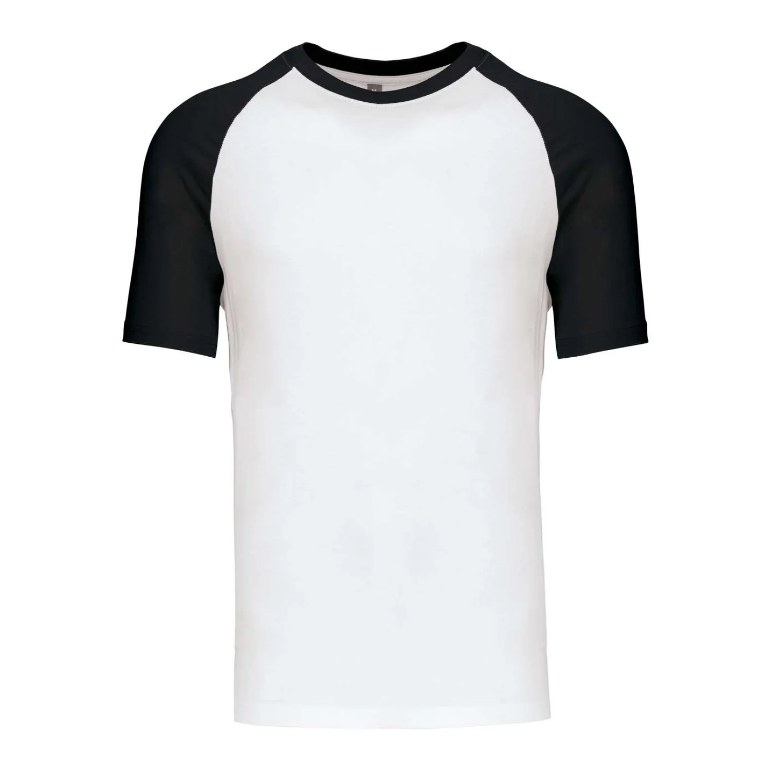 Kariban Baseball - kontraszt póló White/Black