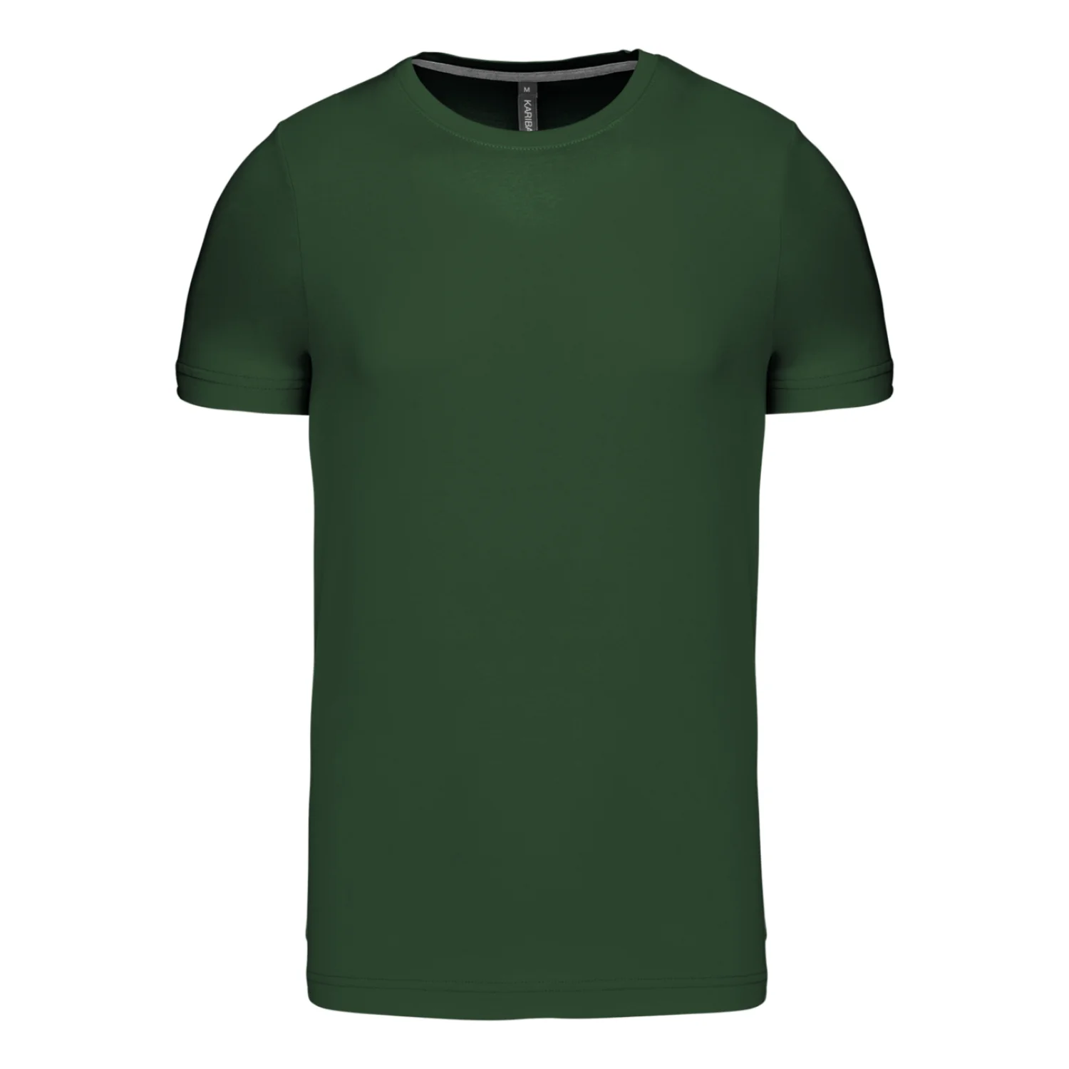 Kariban Férfi rövid ujjú környakas póló Forest Green