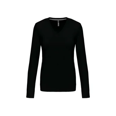 Kariban Női hosszú ujjú v-nyakú póló
