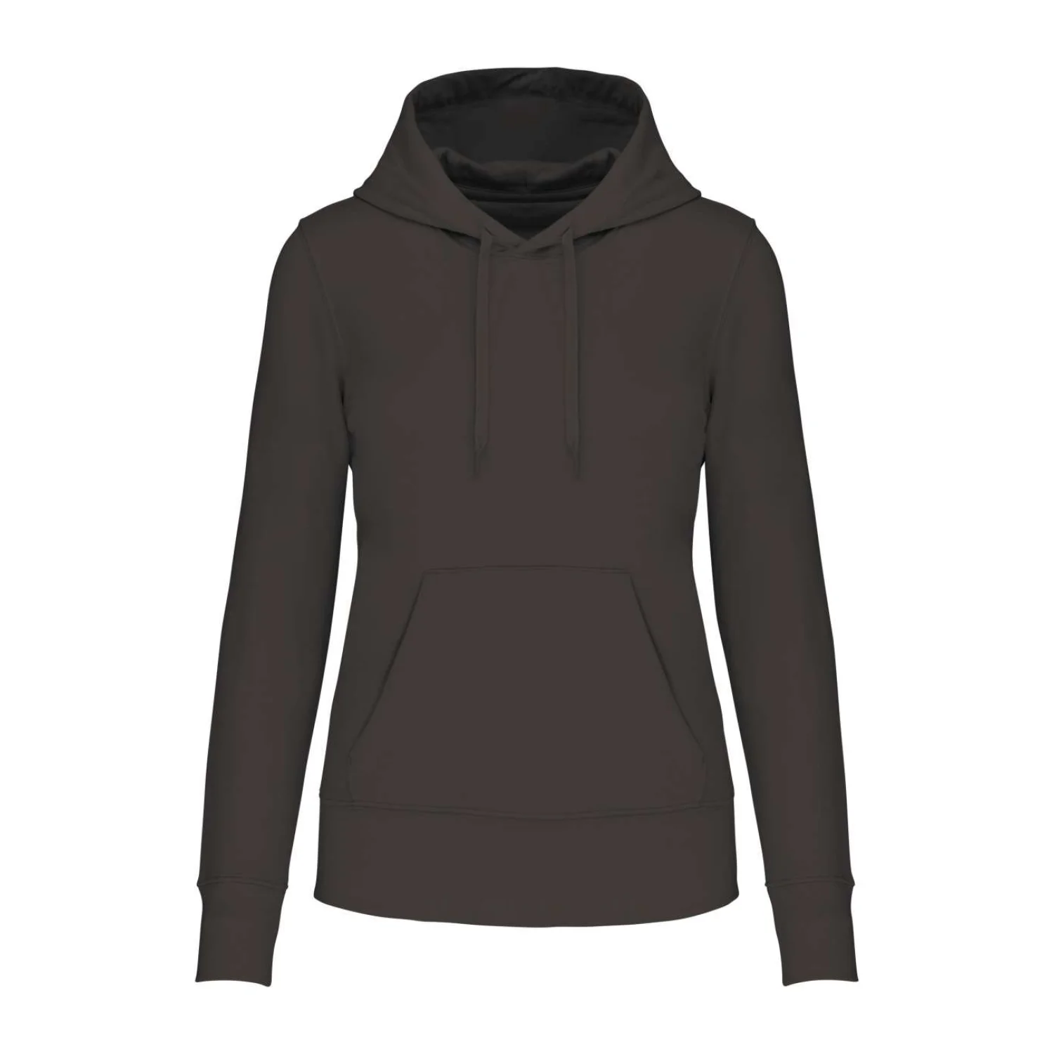 Kariban Női környezetbarát kapucnis pulóver pulóverek és kardigán Dark Grey