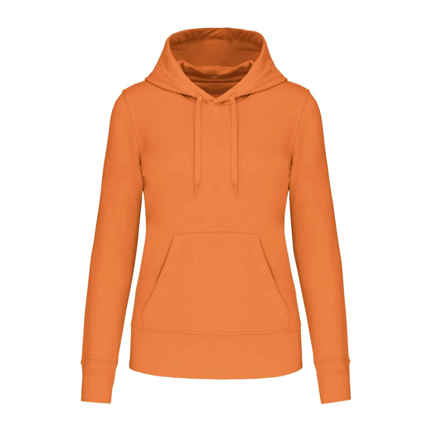 Kariban Női környezetbarát kapucnis pulóver pulóverek és kardigán Light Orange