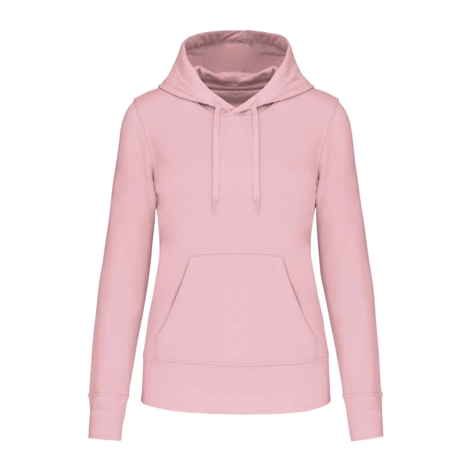 Kariban Női környezetbarát kapucnis pulóver pulóverek és kardigán Pale Pink