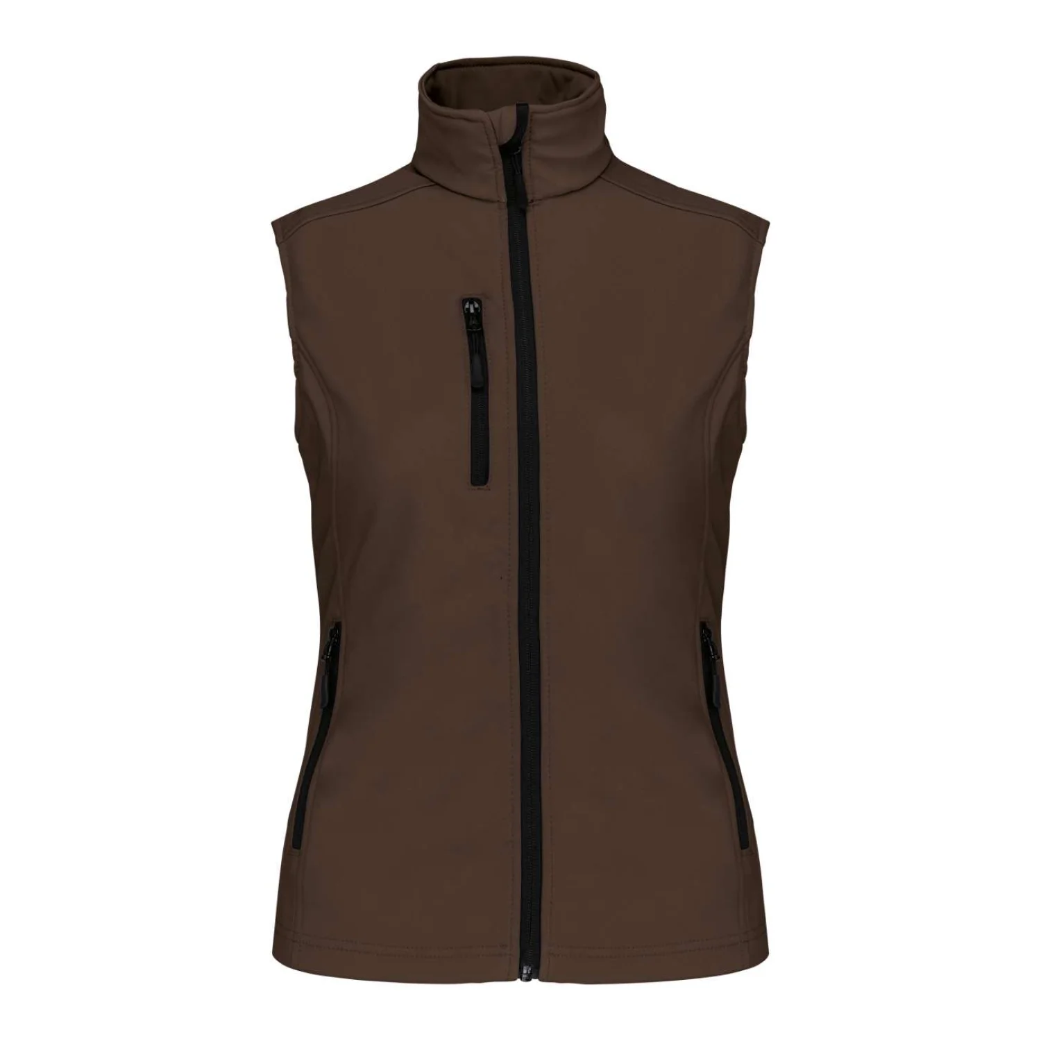 Kariban Női softshell mellény kabátok és dzseki Chocolate